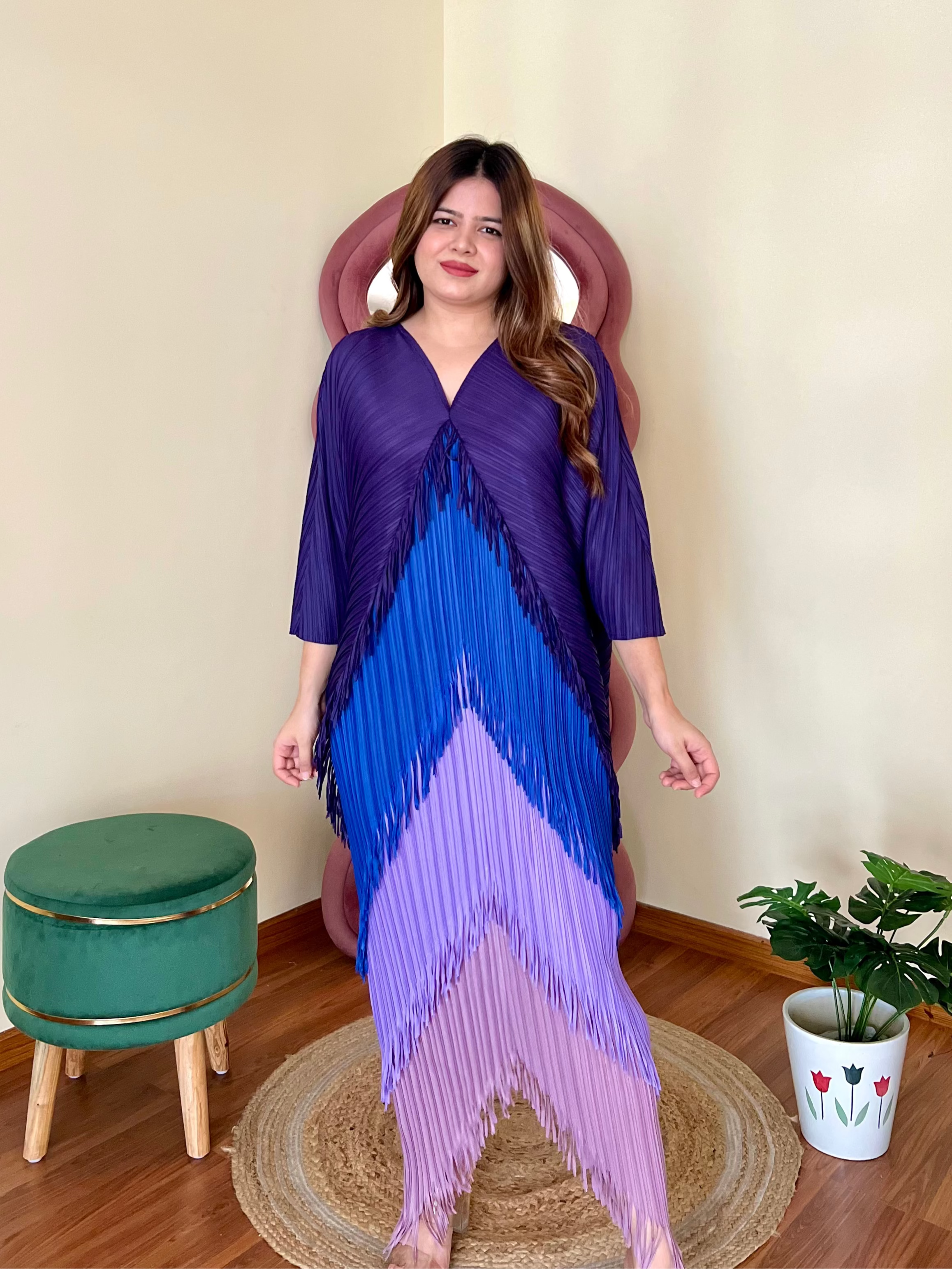 SARA PLEATED DRESS