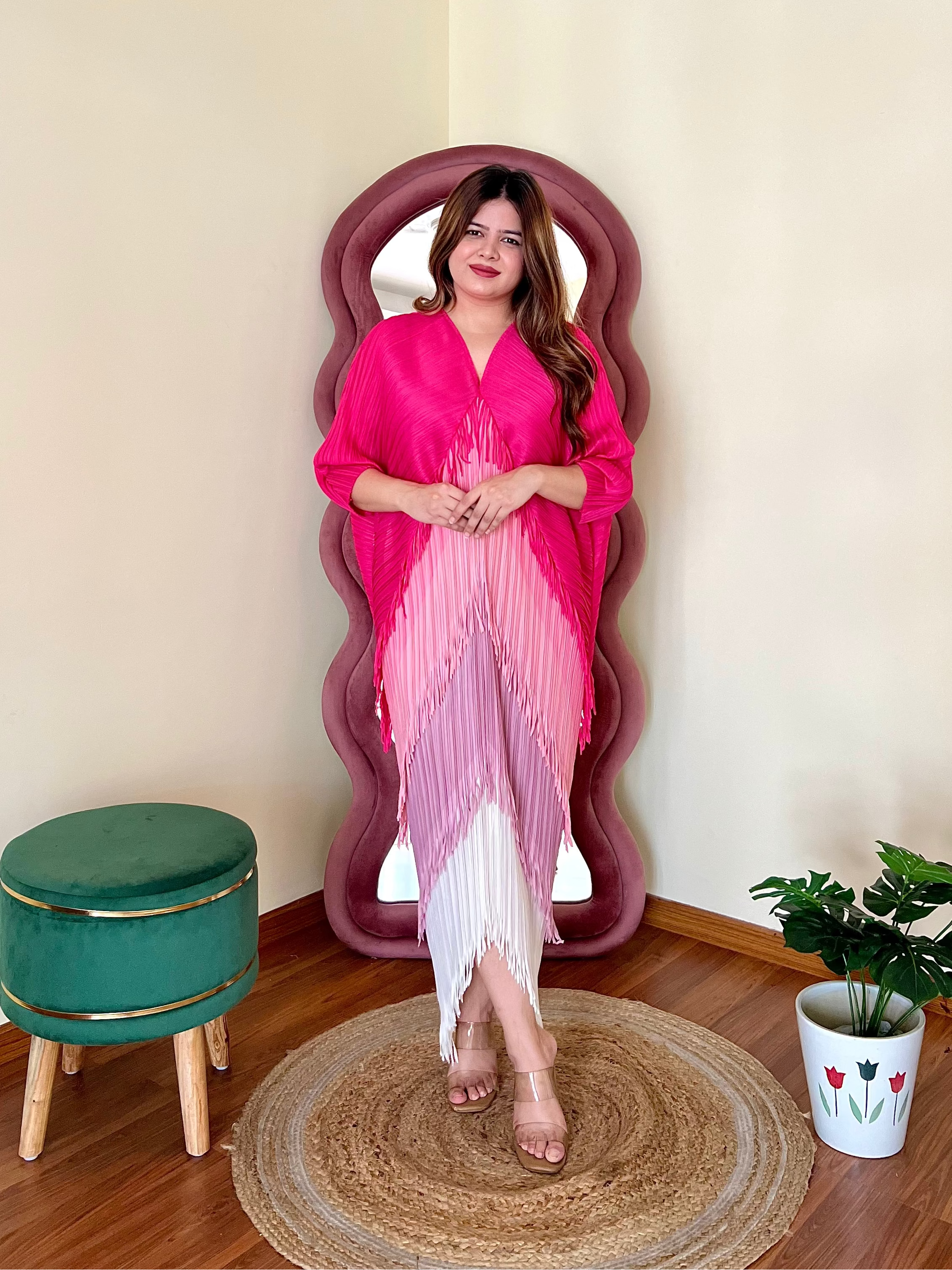 SARA PLEATED DRESS