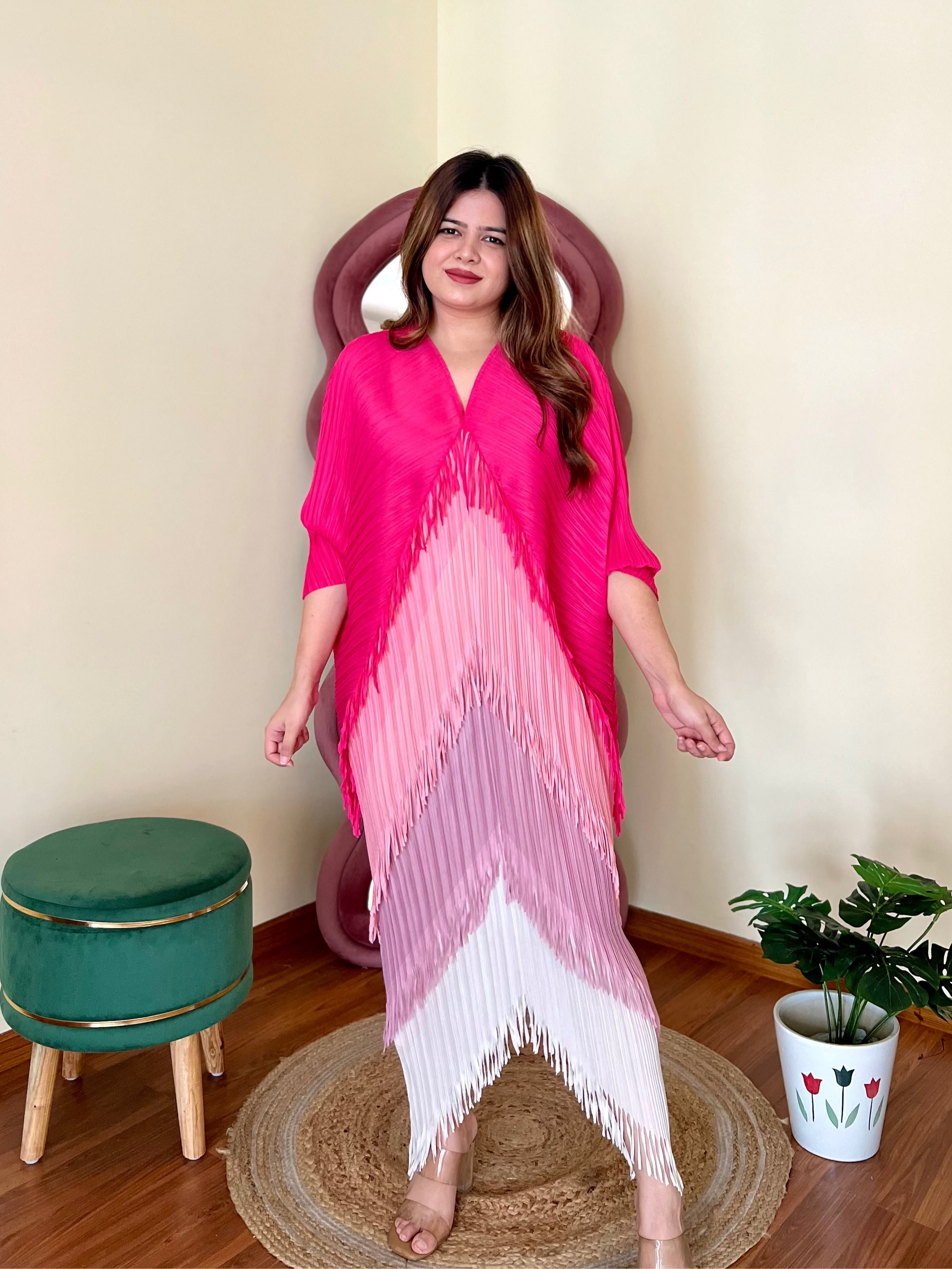 SARA PLEATED DRESS