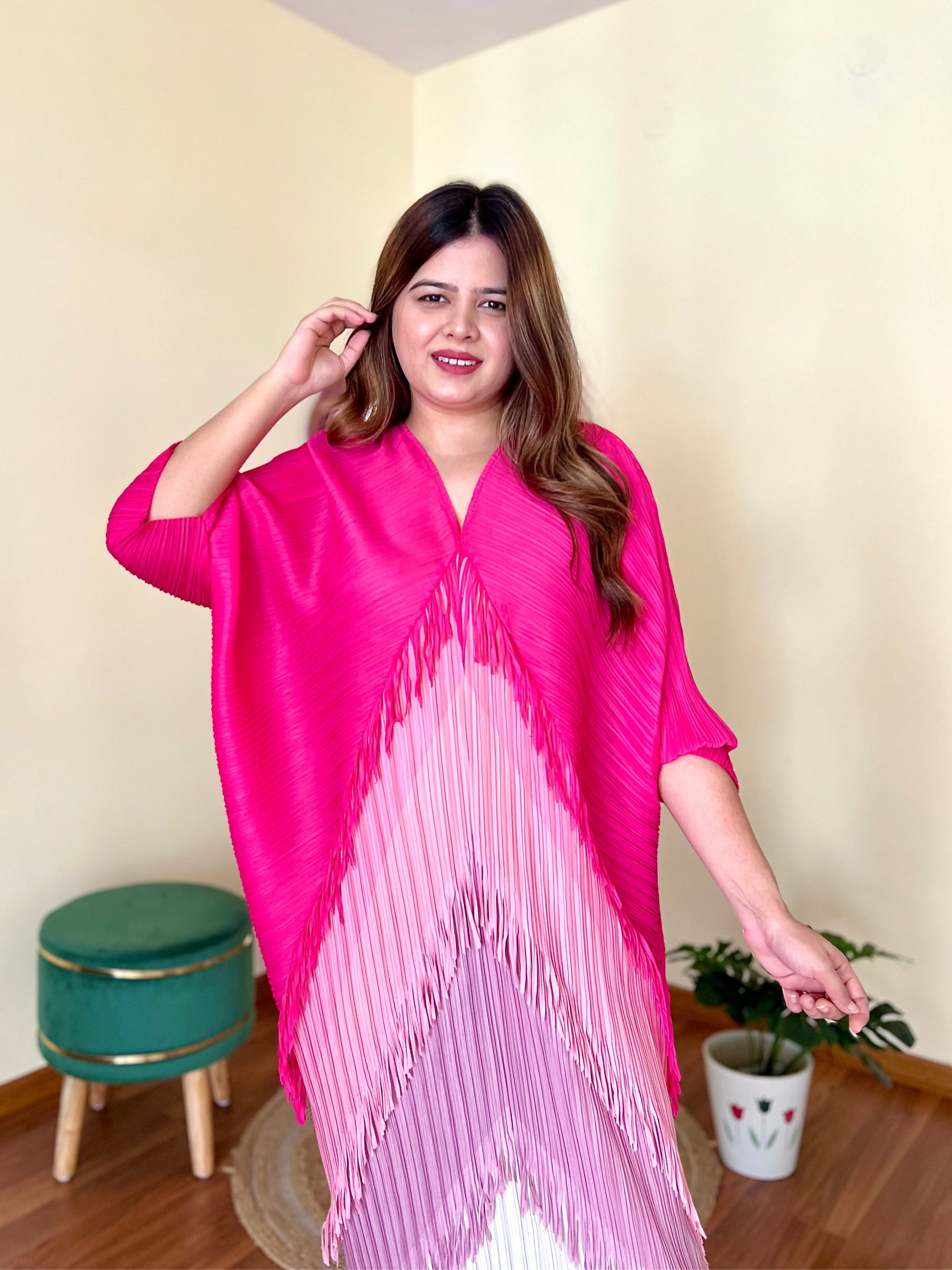 SARA PLEATED DRESS