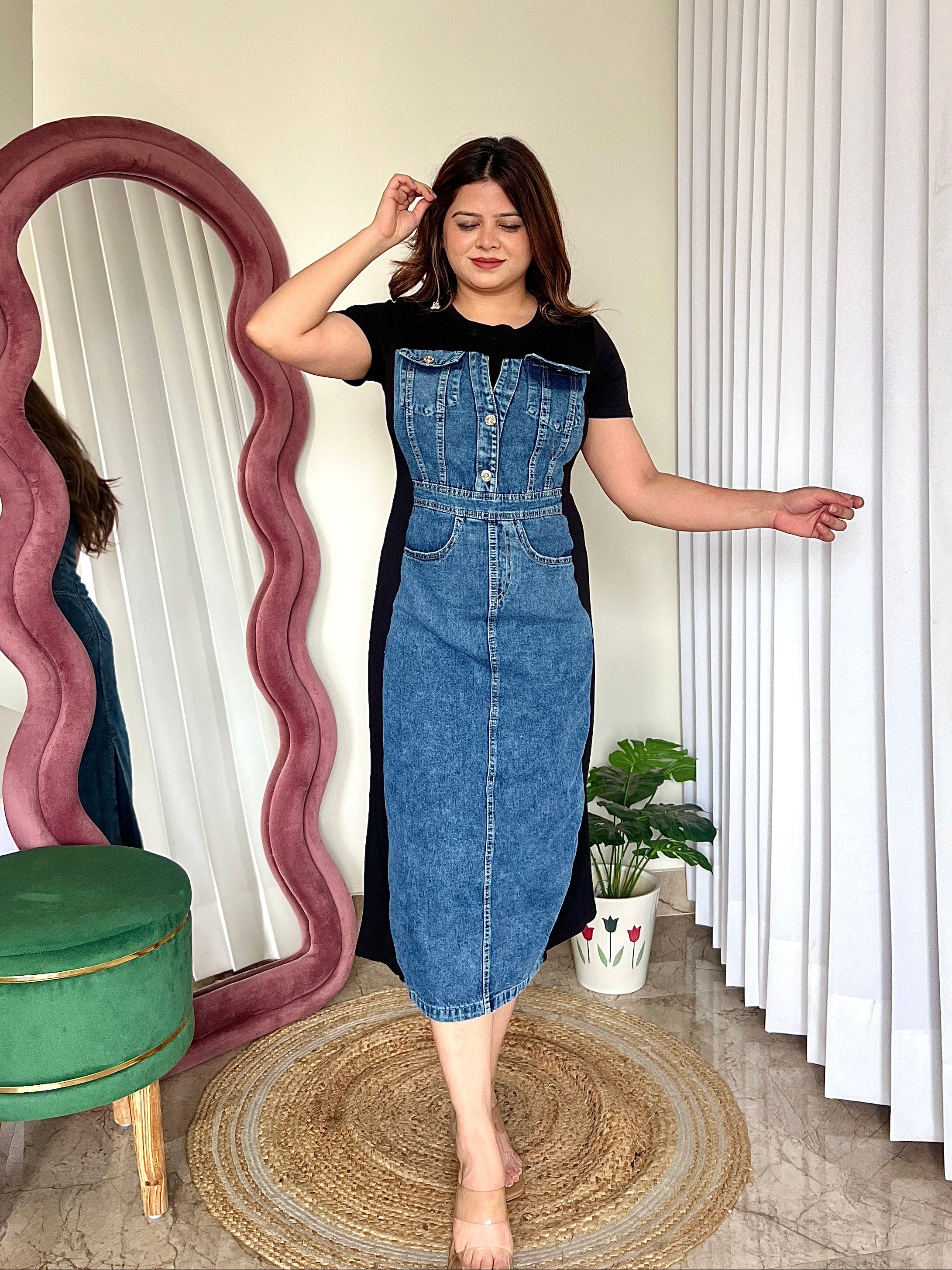 HAZE DENIM DRESS