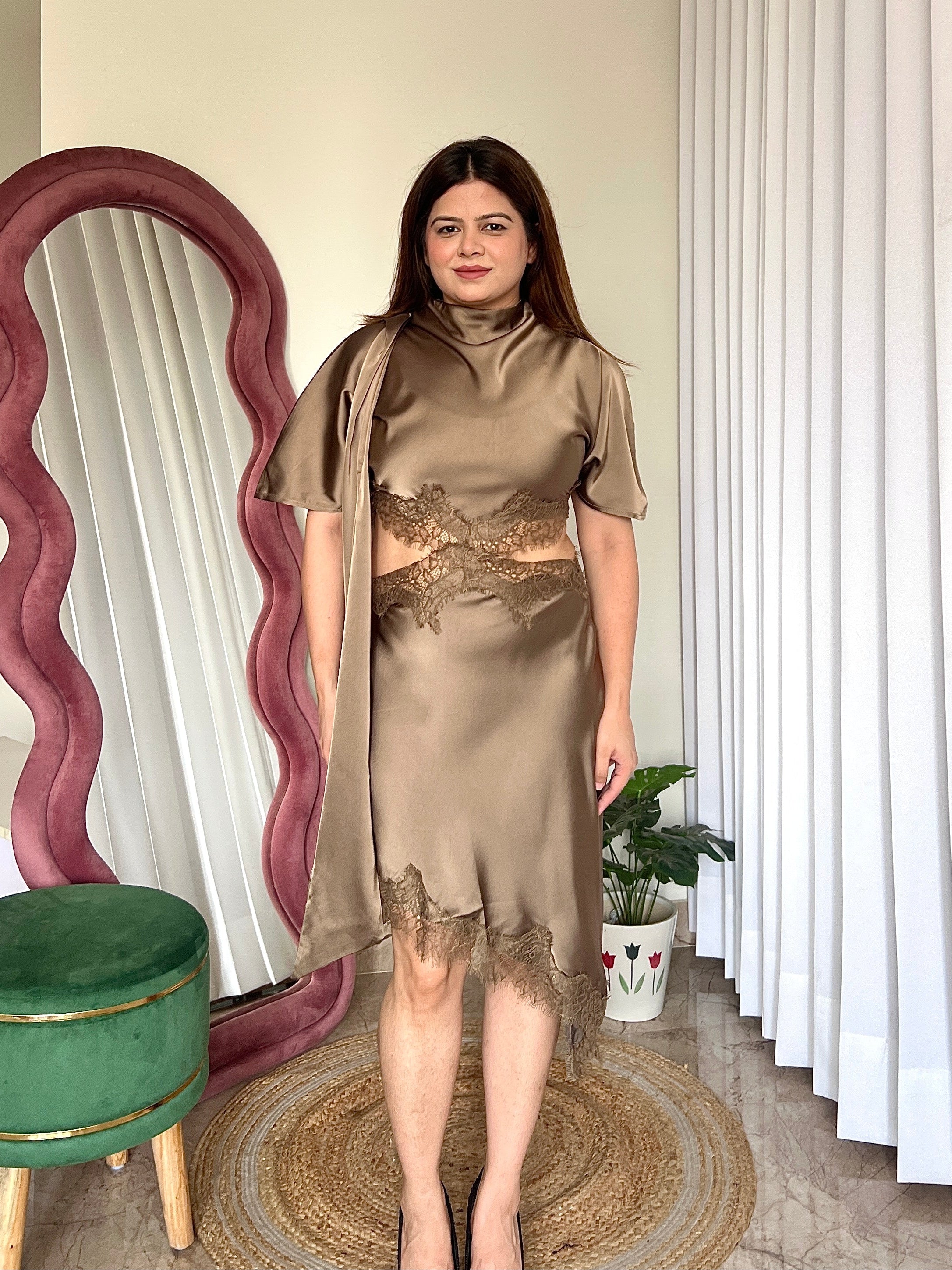 MINA SATIN DRESS