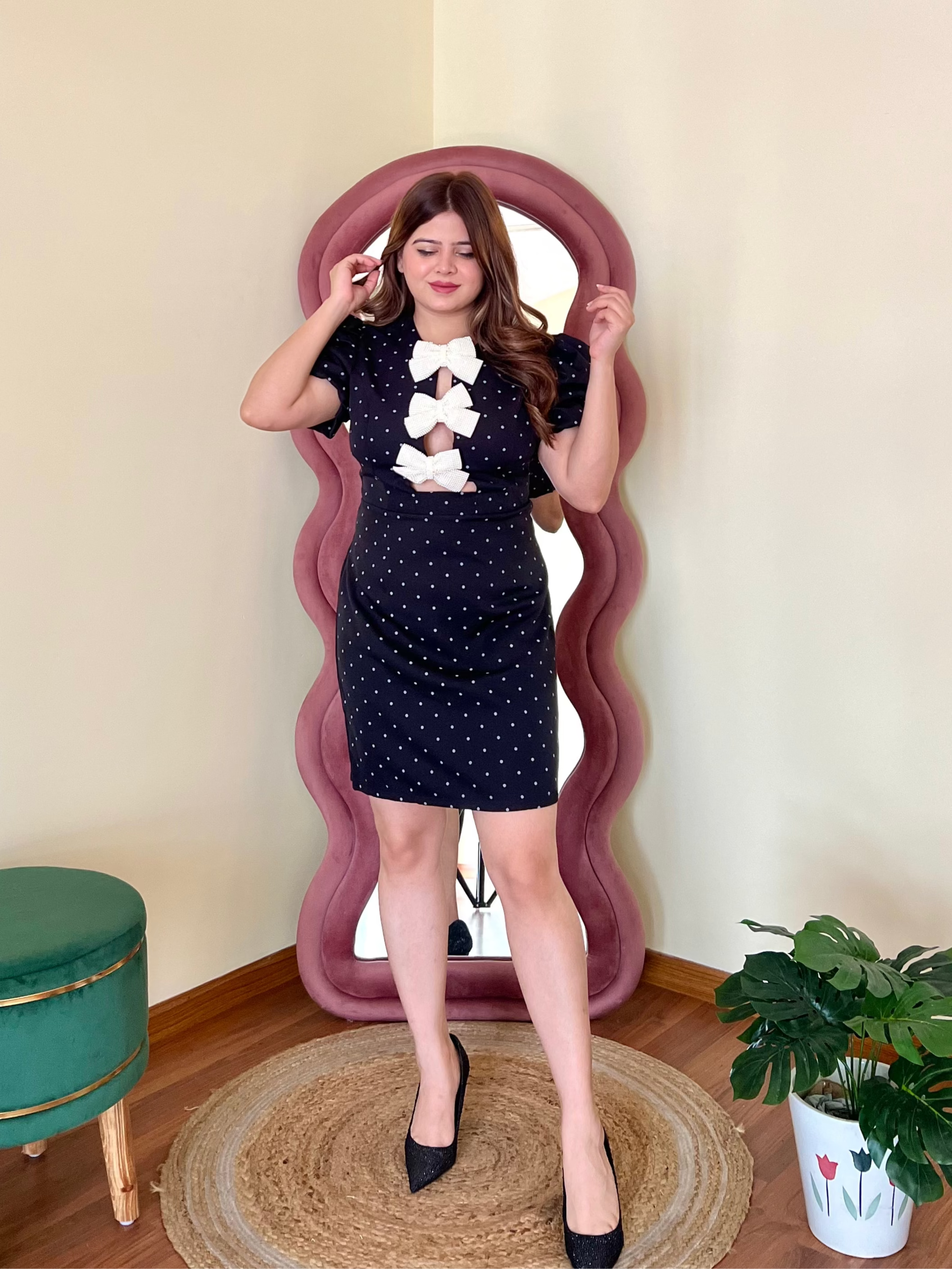 JACKIE BOW DRESS
