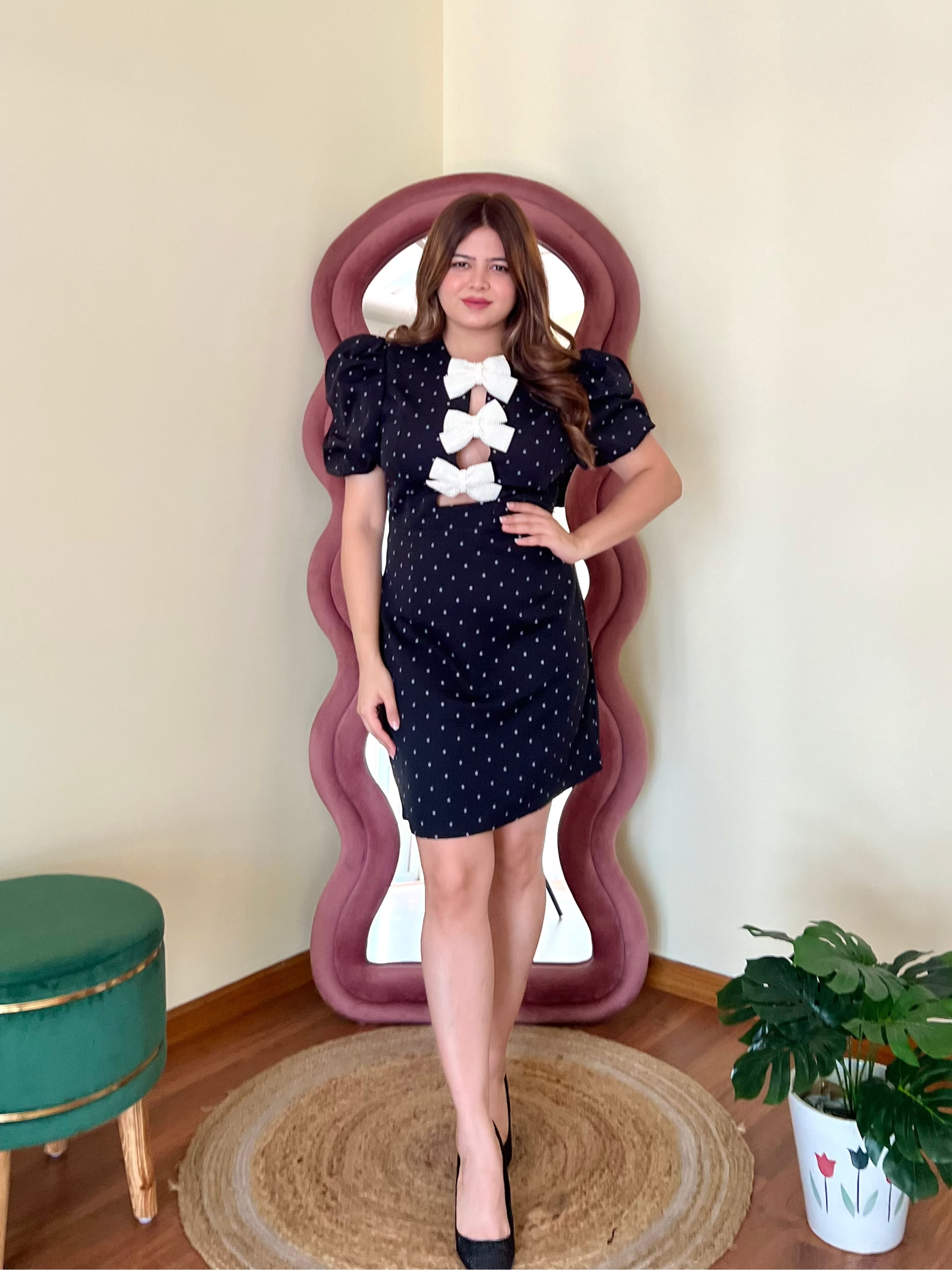 JACKIE BOW DRESS