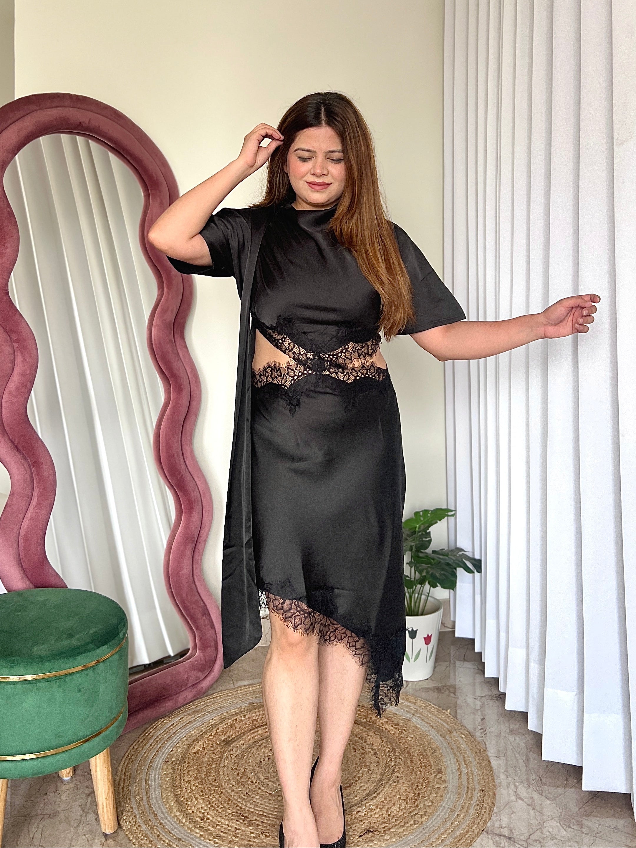 MINA SATIN DRESS