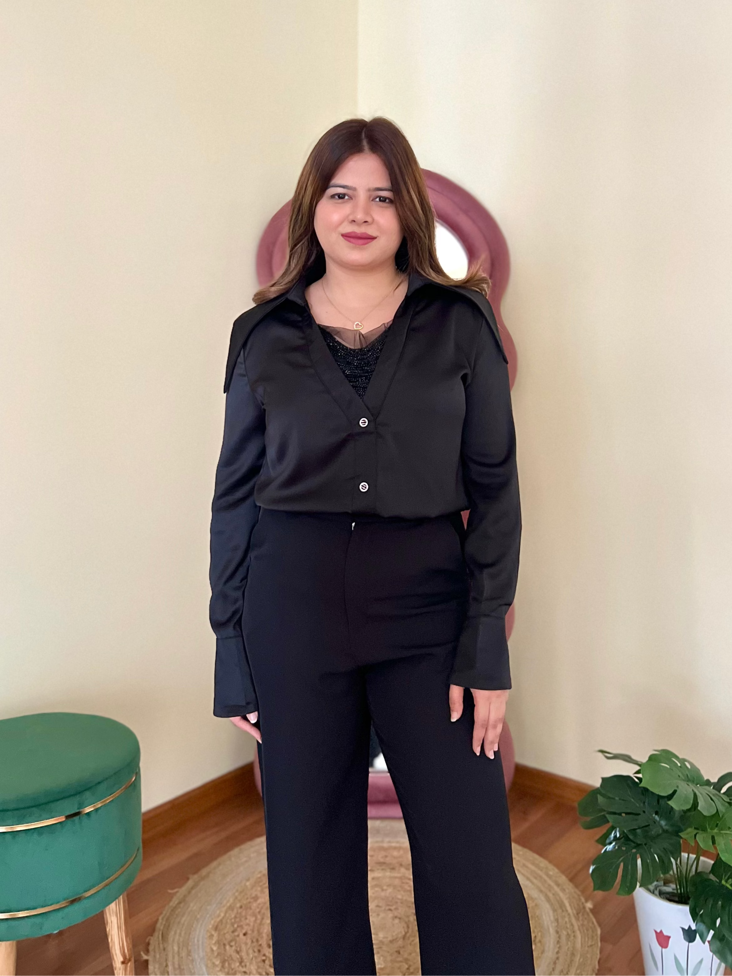 SYLVIE SATIN SHIRT