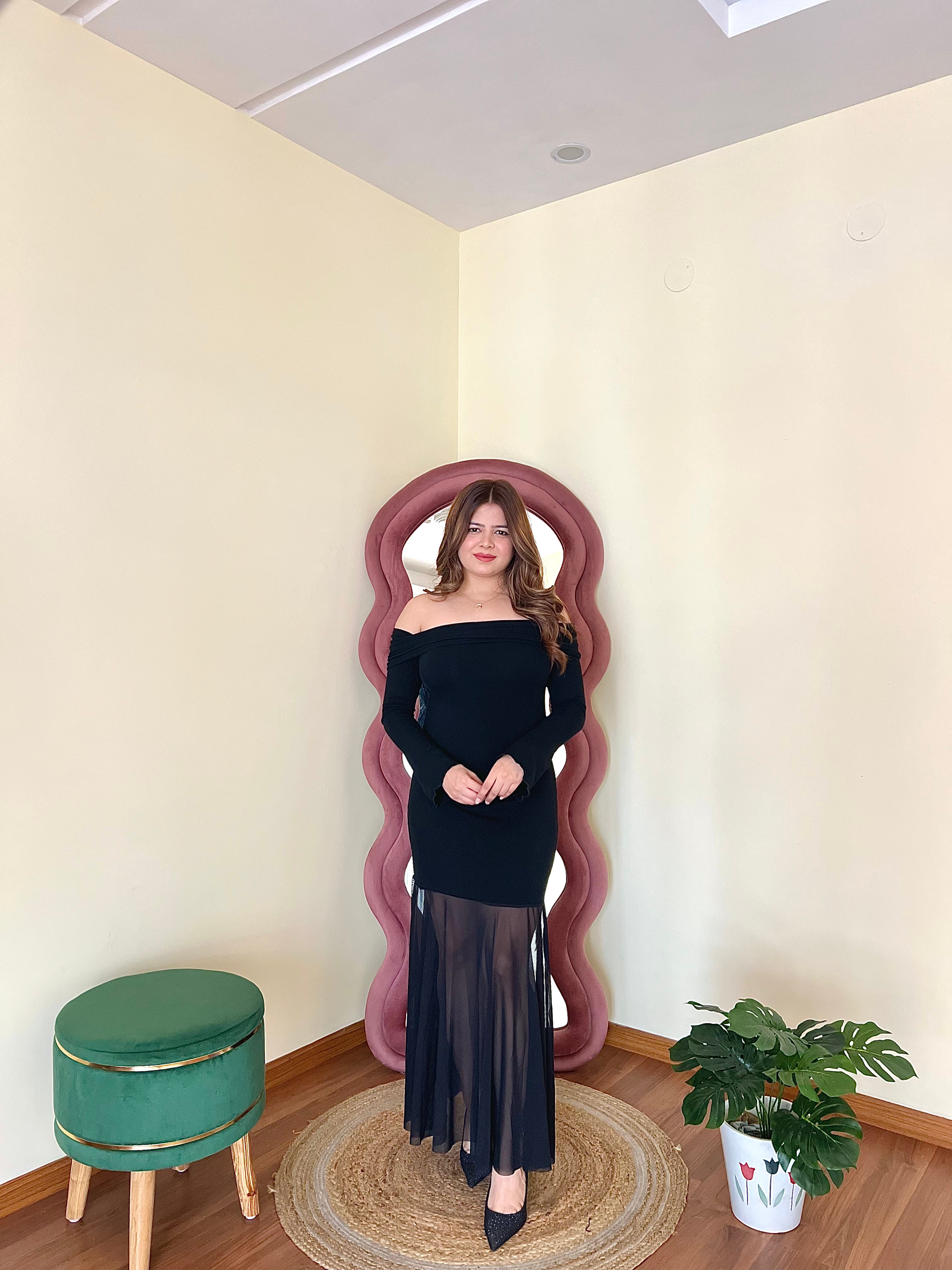 DIANA OFF SHOULDER GOWN