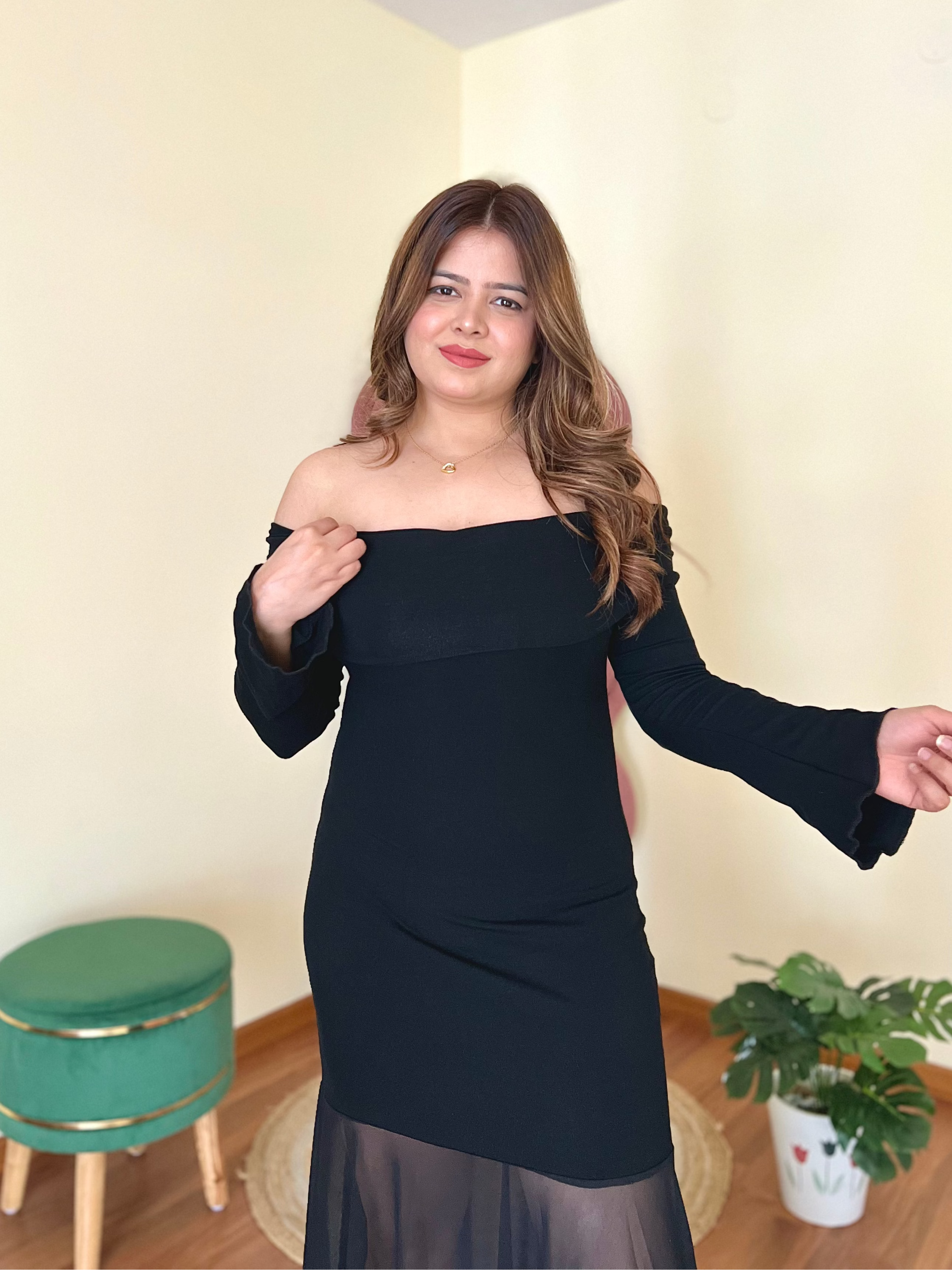 DIANA OFF SHOULDER GOWN