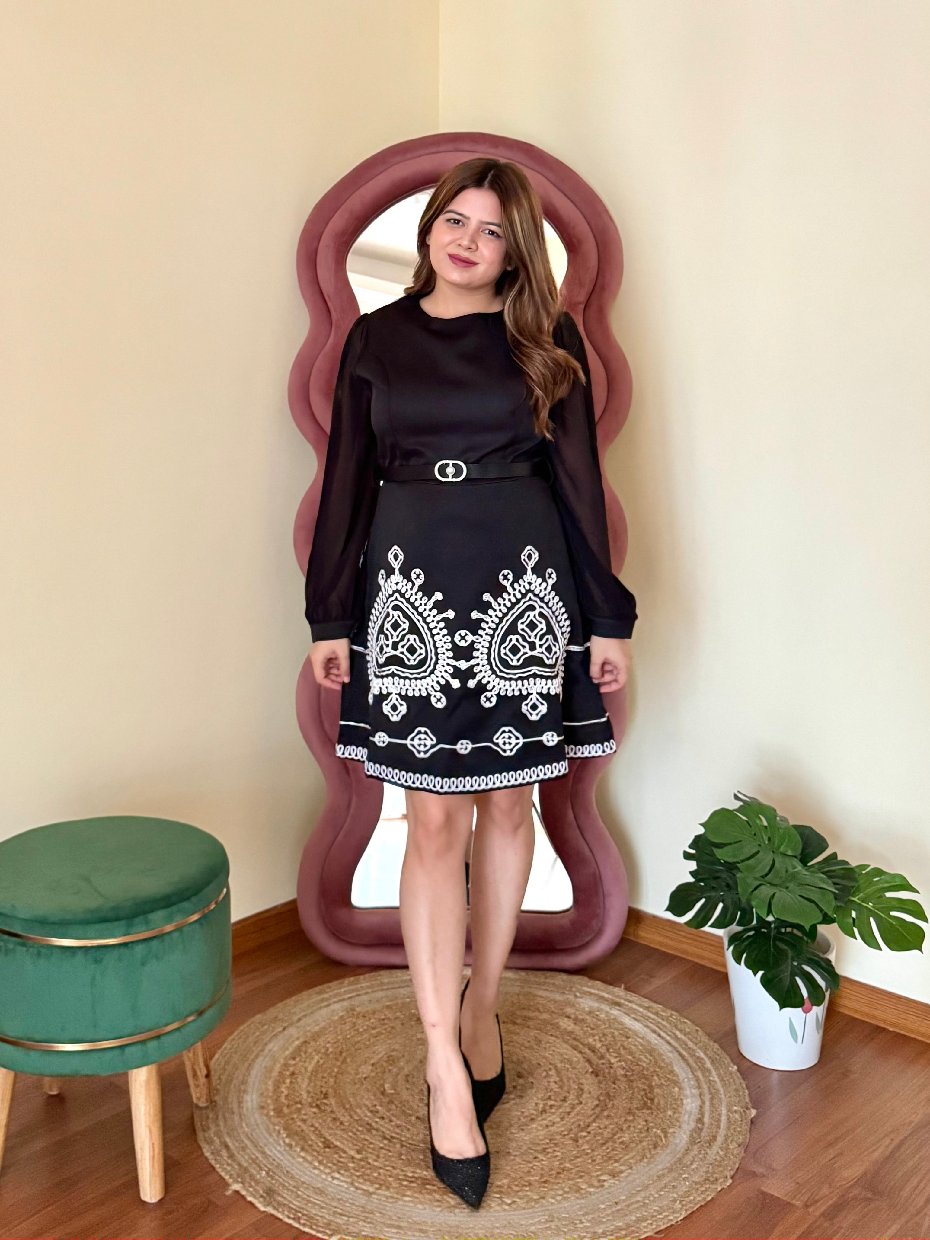 ZARIA EMBROIDERED DRESS