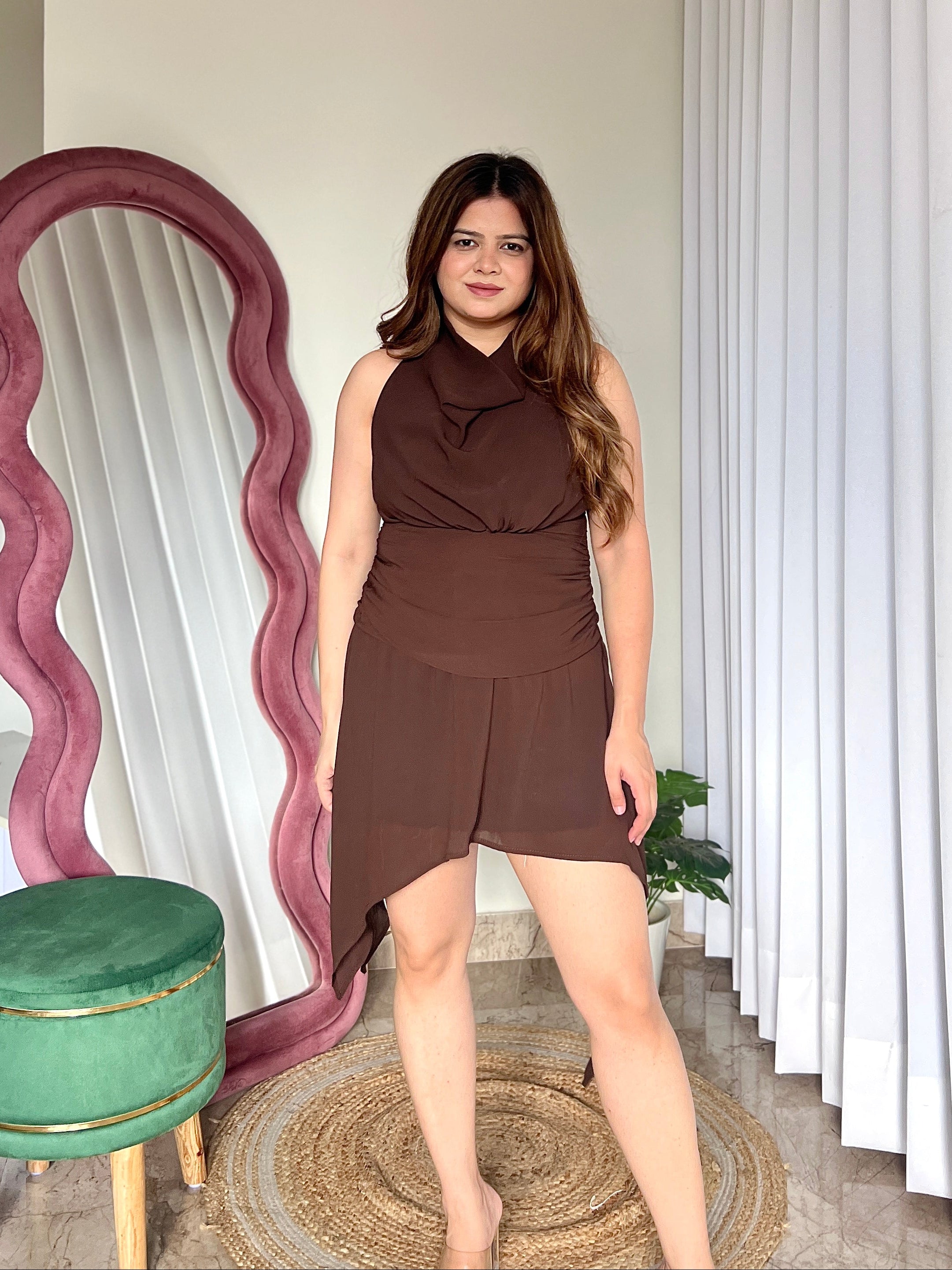 JESS HALTER NECK DRESS