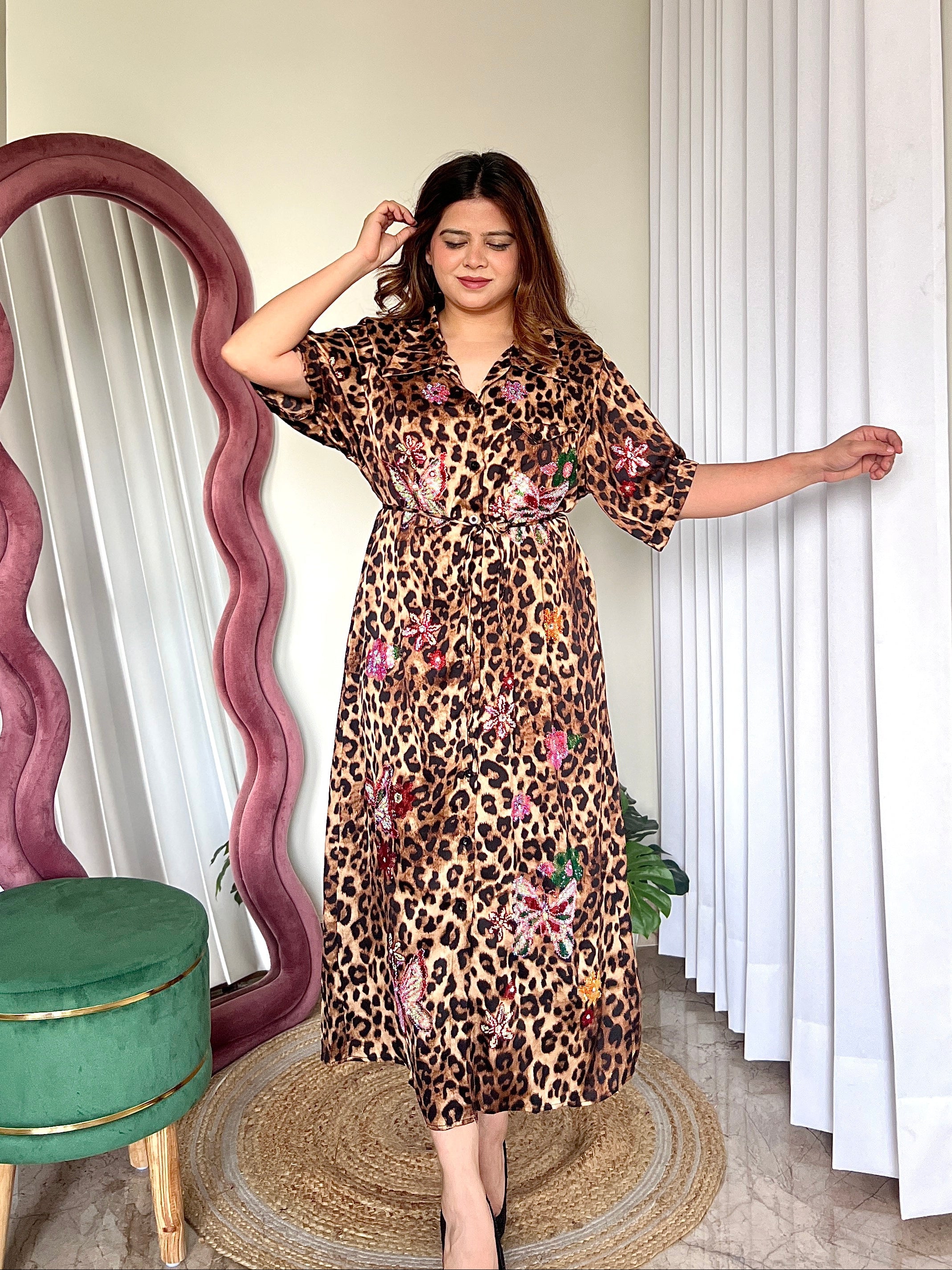 FANNY LEOPARD DRESS