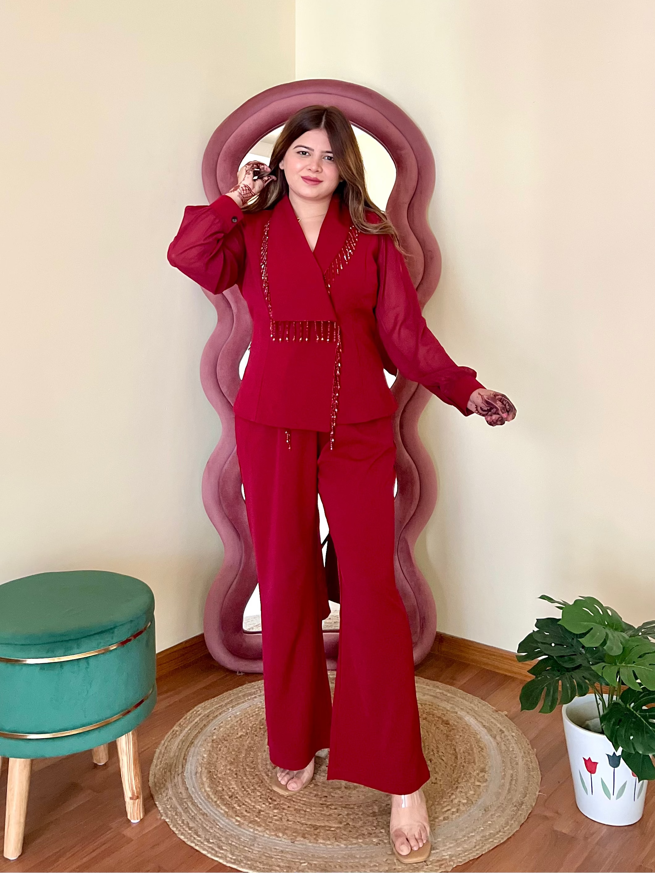 CHARLIE TASSLE BLAZER SET