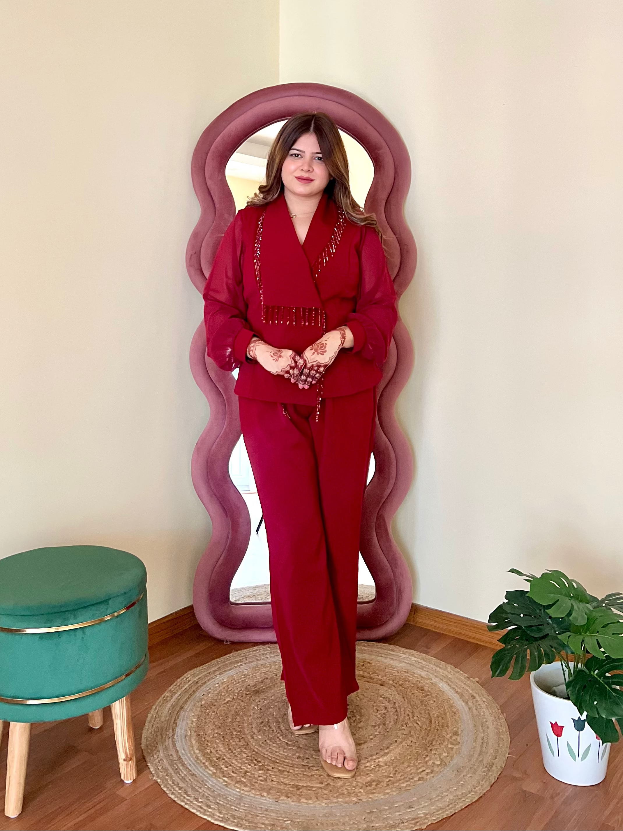 CHARLIE TASSLE BLAZER SET