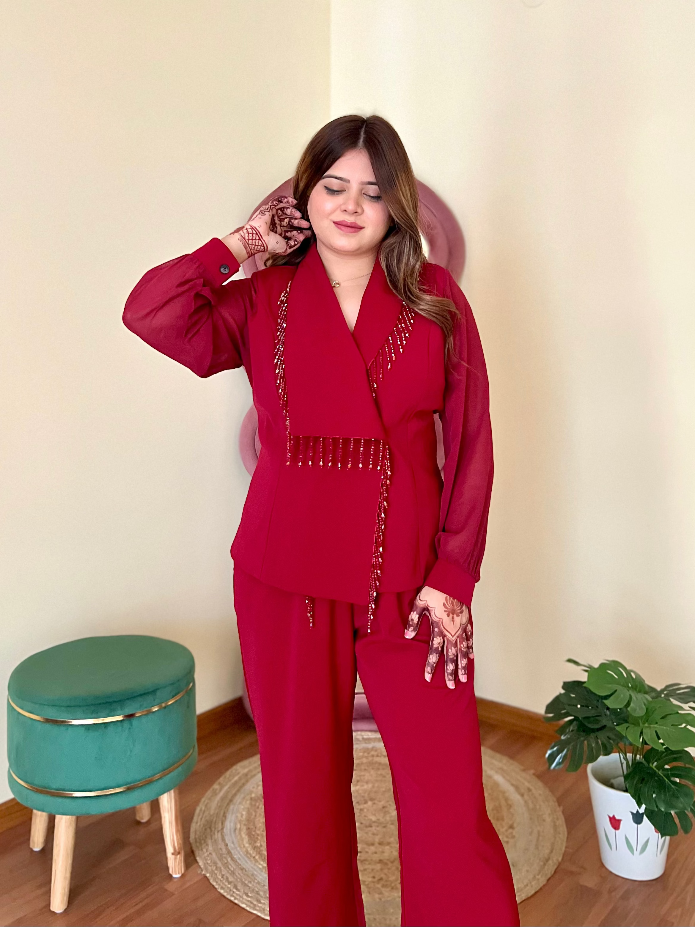 CHARLIE TASSLE BLAZER SET