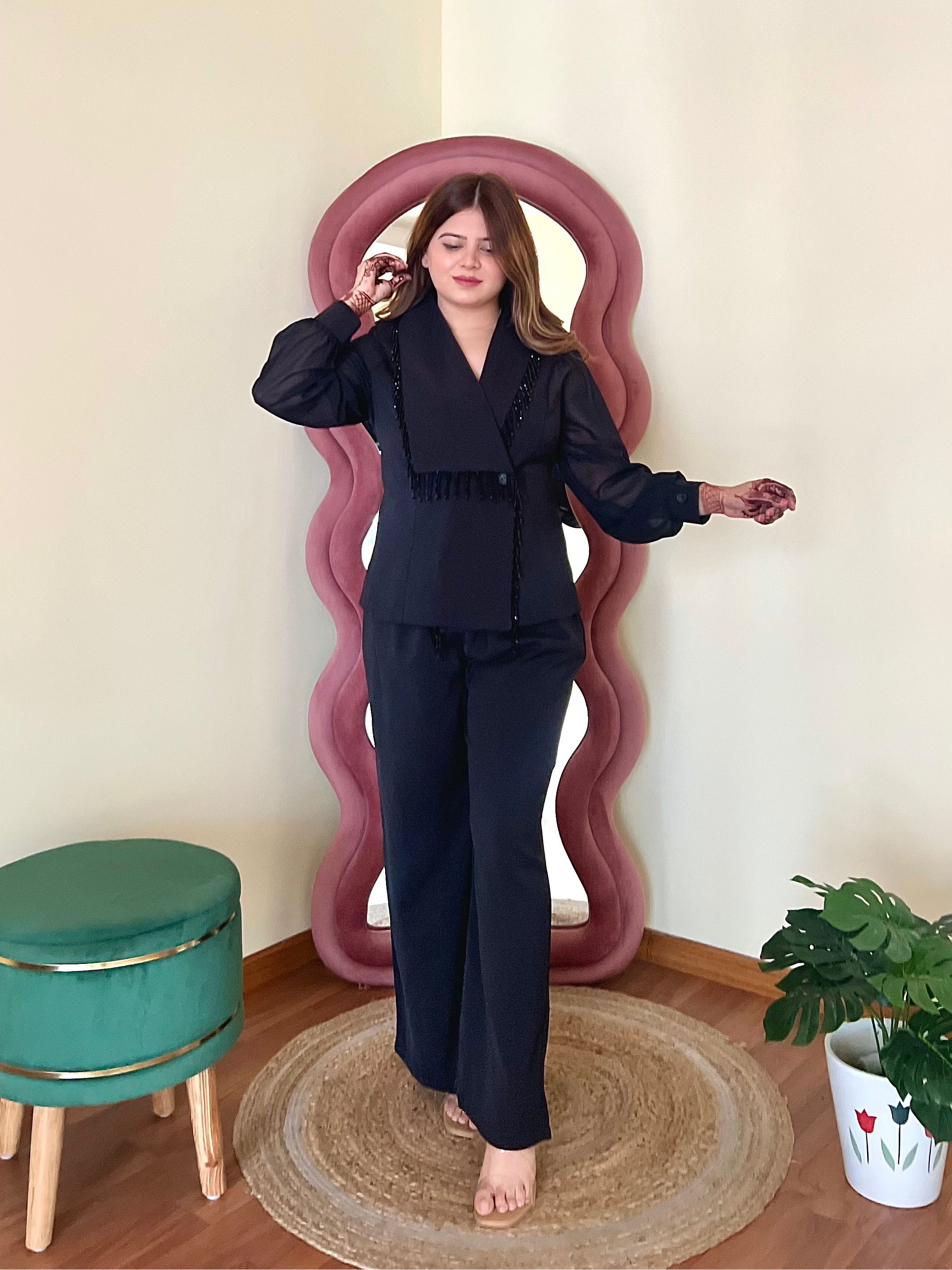 CHARLIE TASSLE BLAZER SET