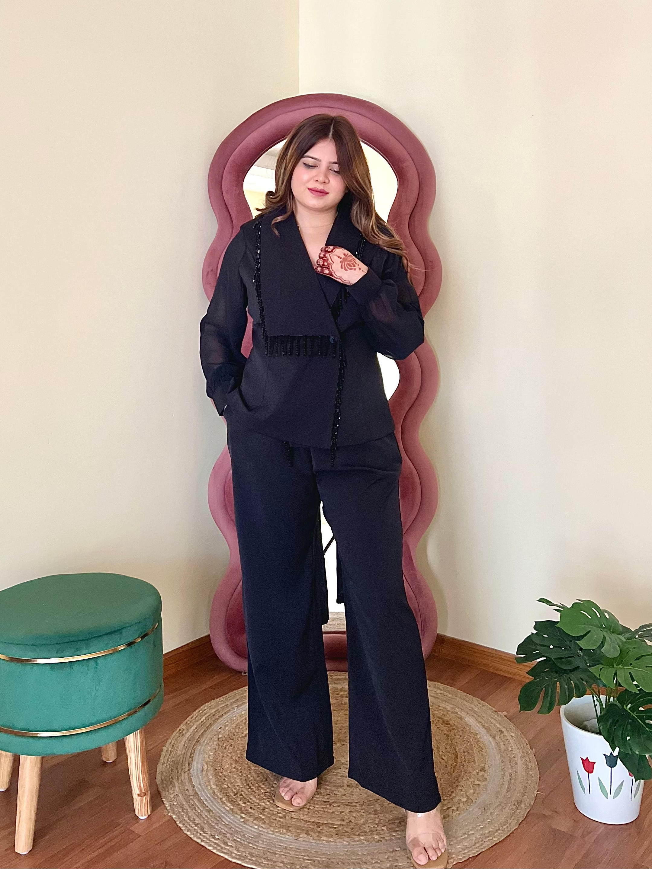 CHARLIE TASSLE BLAZER SET