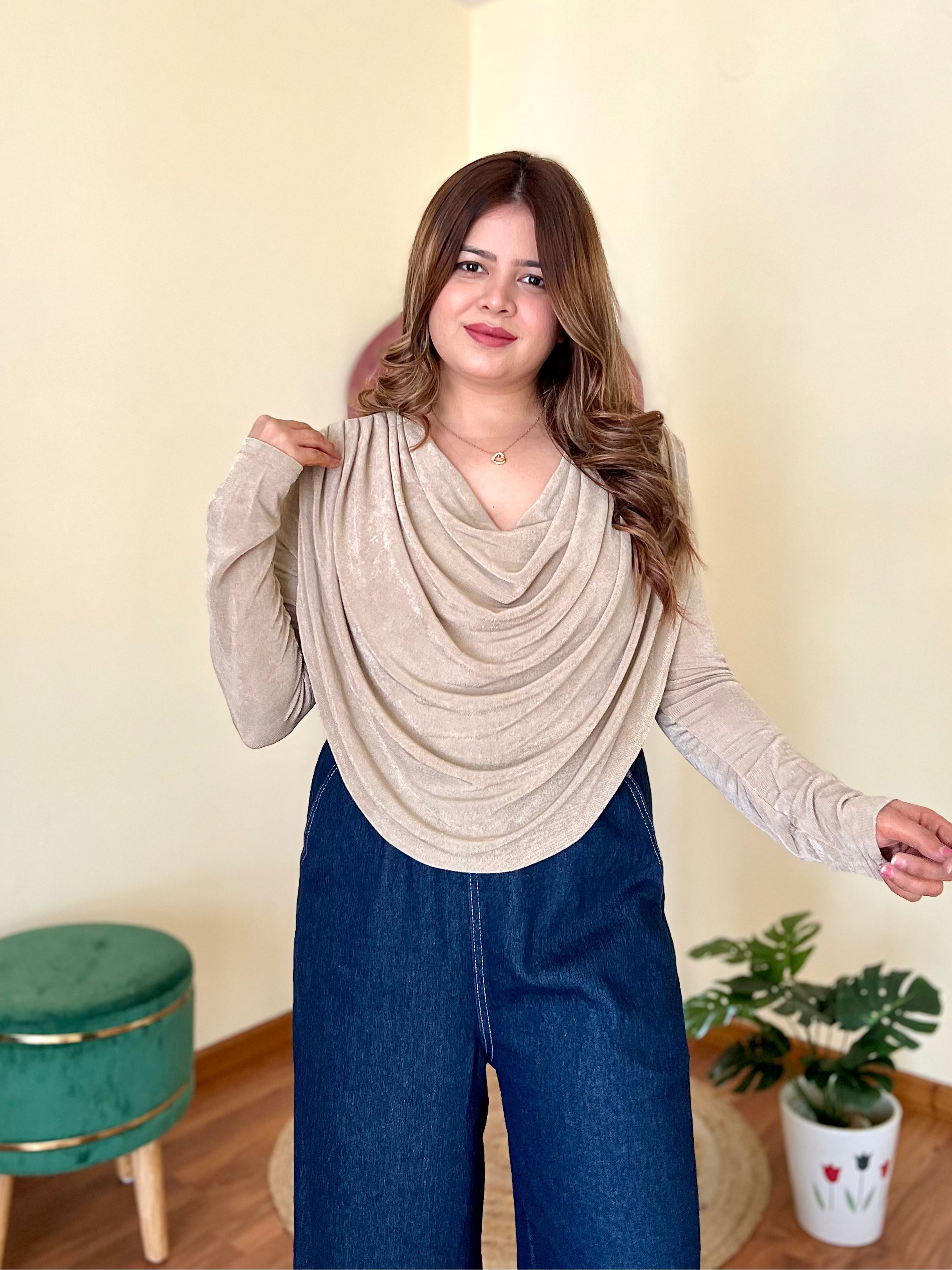 WINNIE COWL TOP