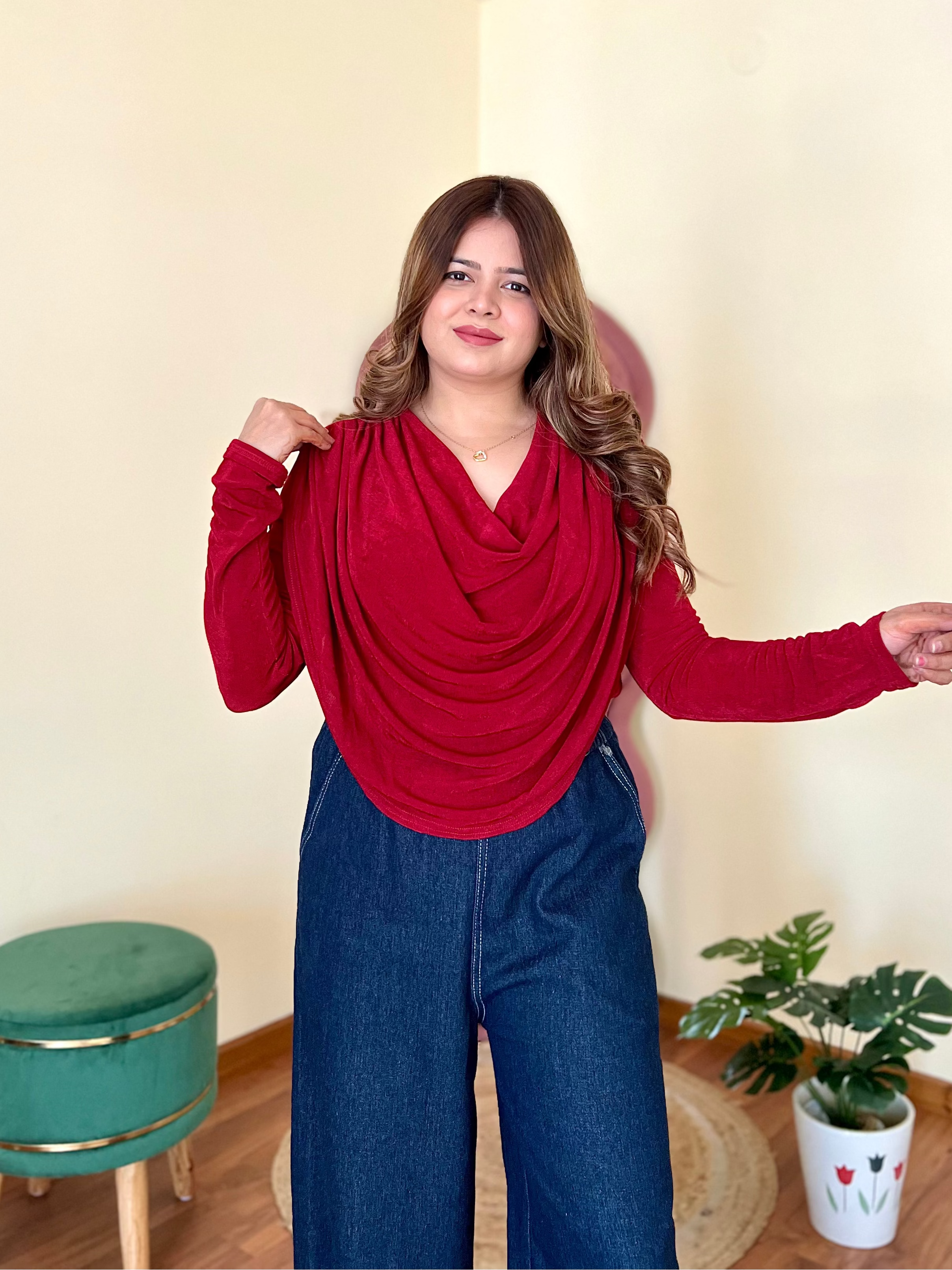 WINNIE COWL TOP