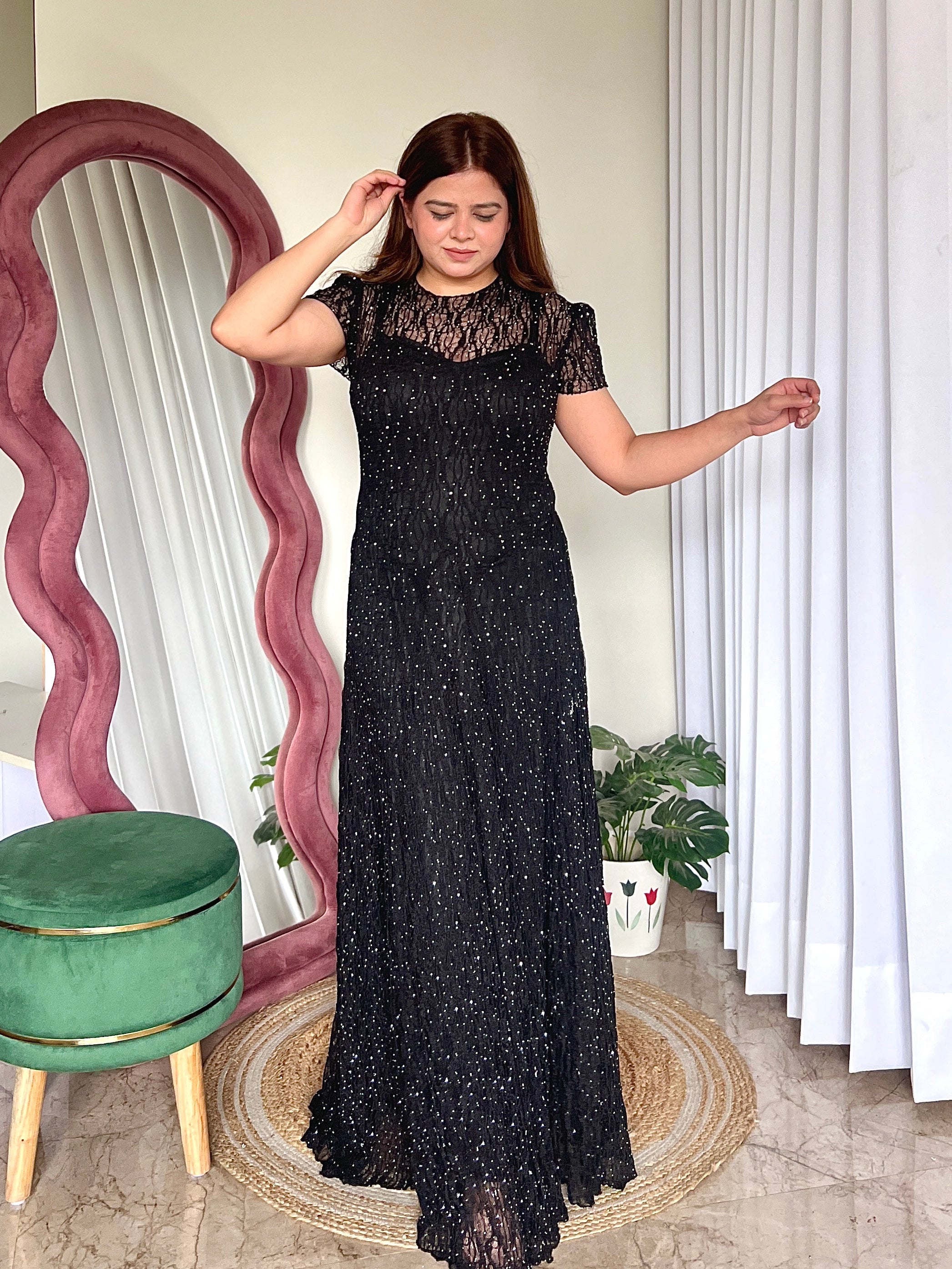 SHERPA MAXI PARTY DRESS