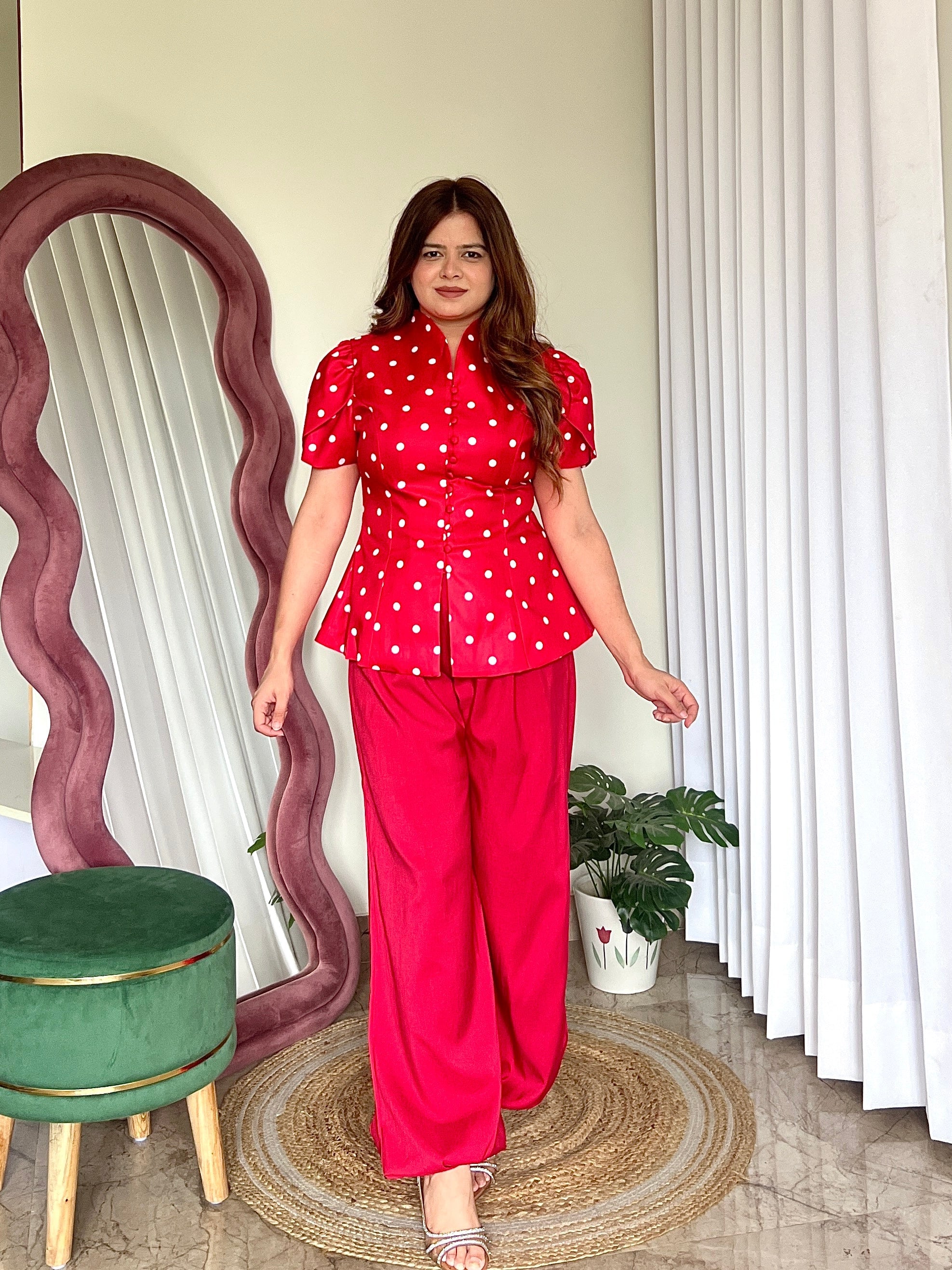 KESHA POLKA DOT COORD SET