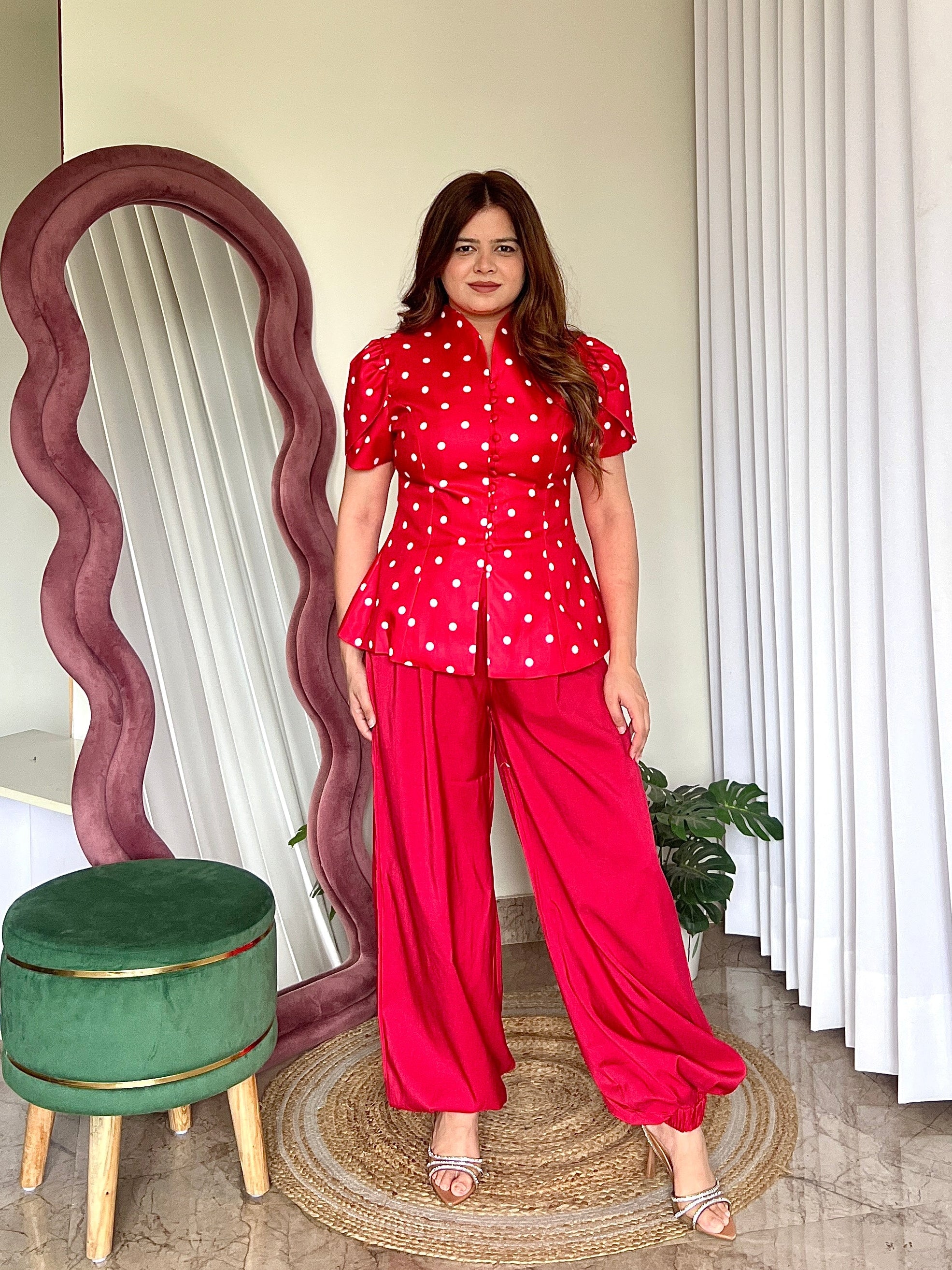 KESHA POLKA DOT COORD SET