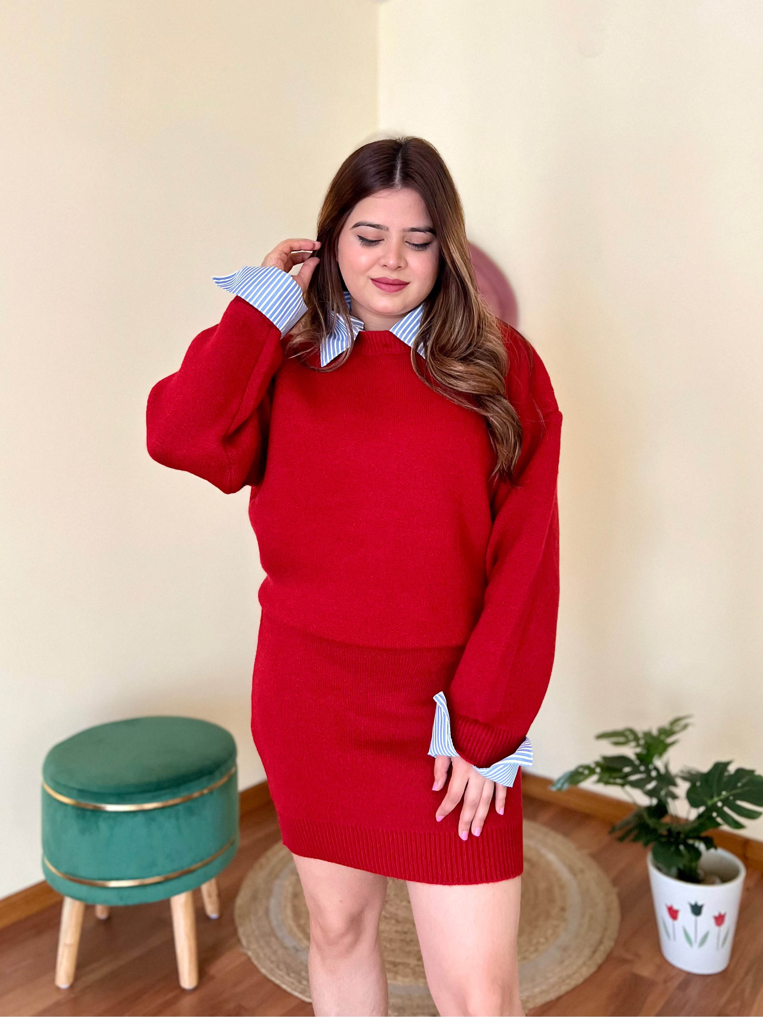 LOTTIE KNITTED SKIRT SET