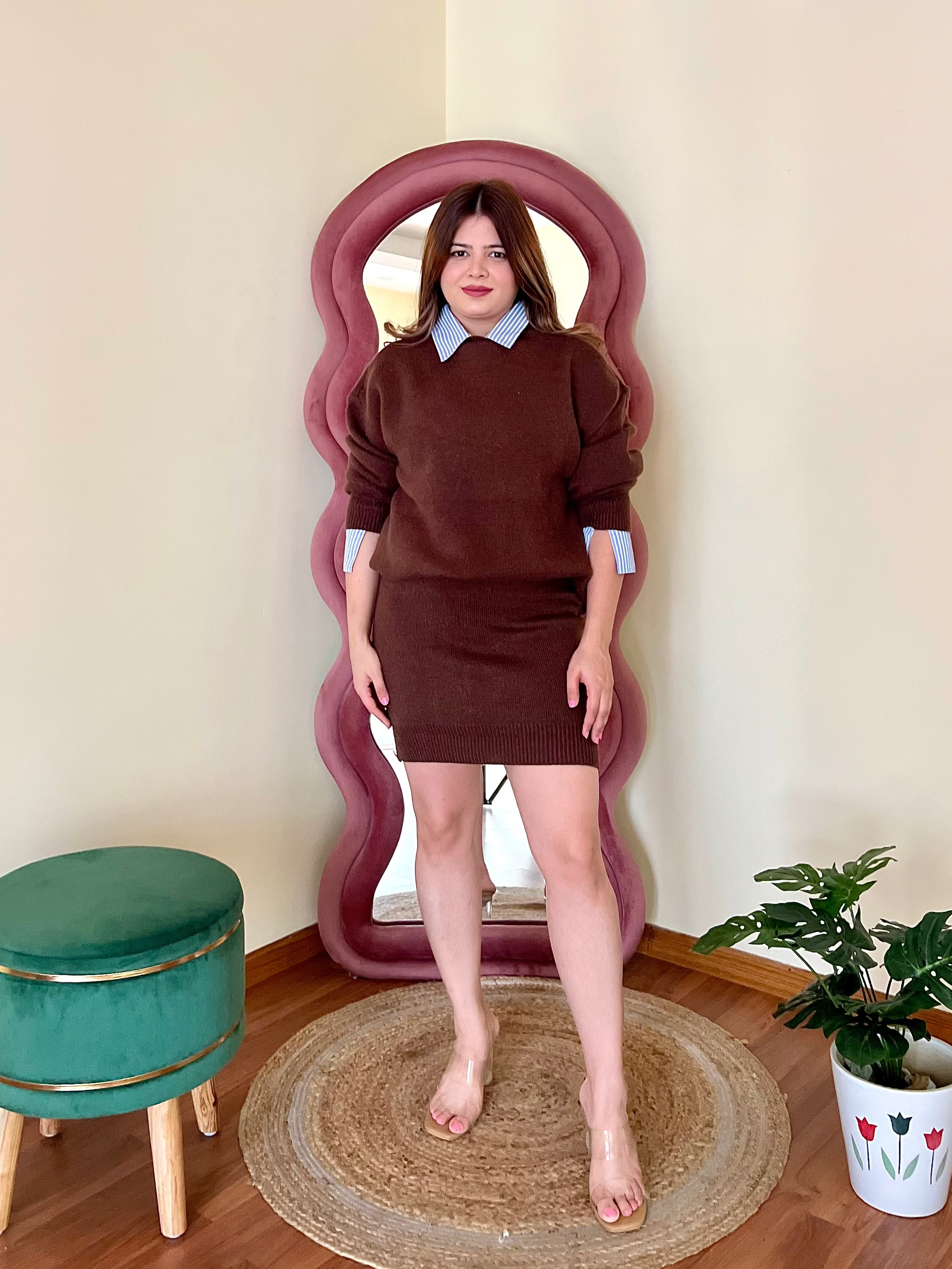 LOTTIE KNITTED SKIRT SET