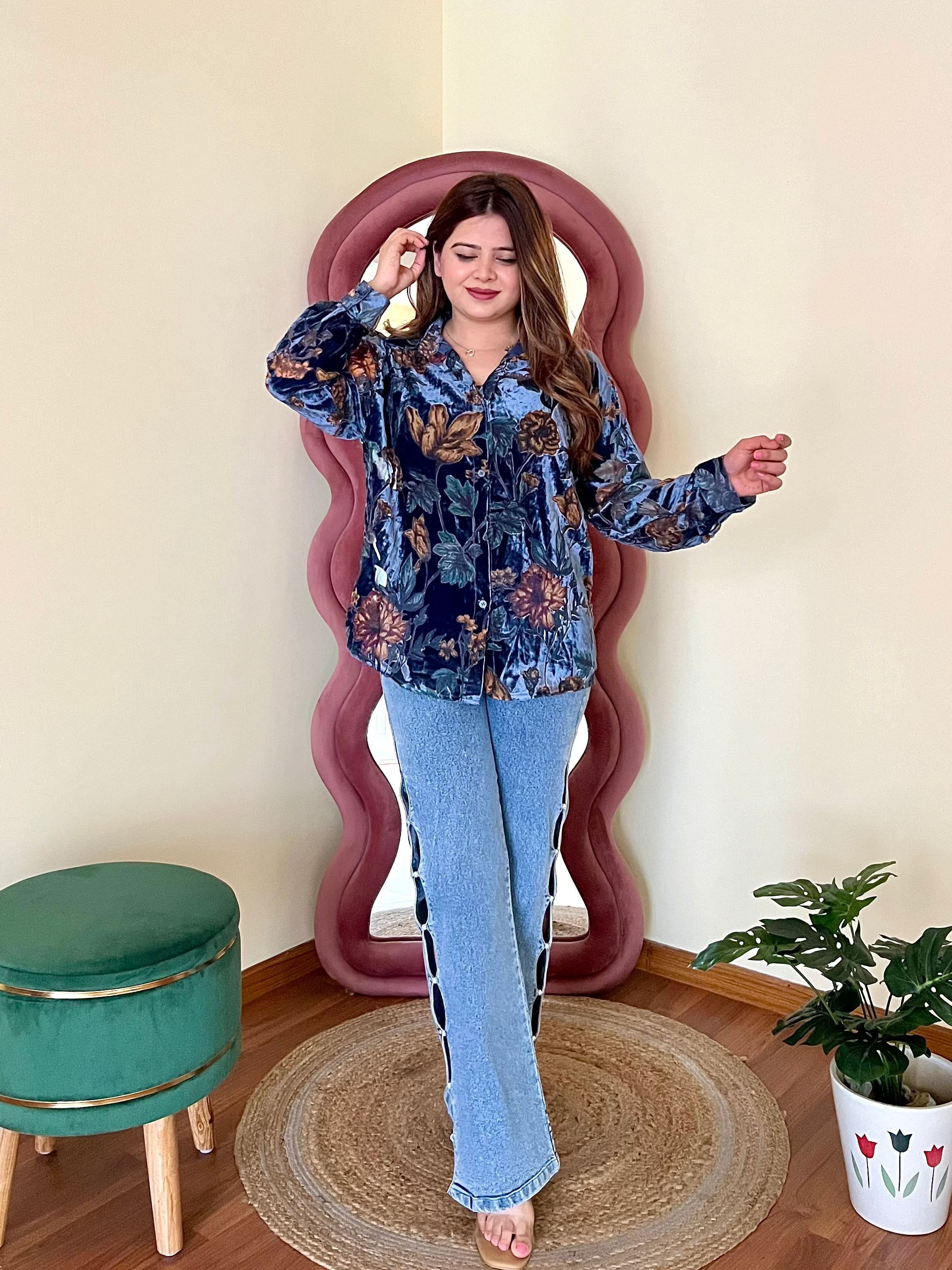 JASMINE VELVET SHIRT