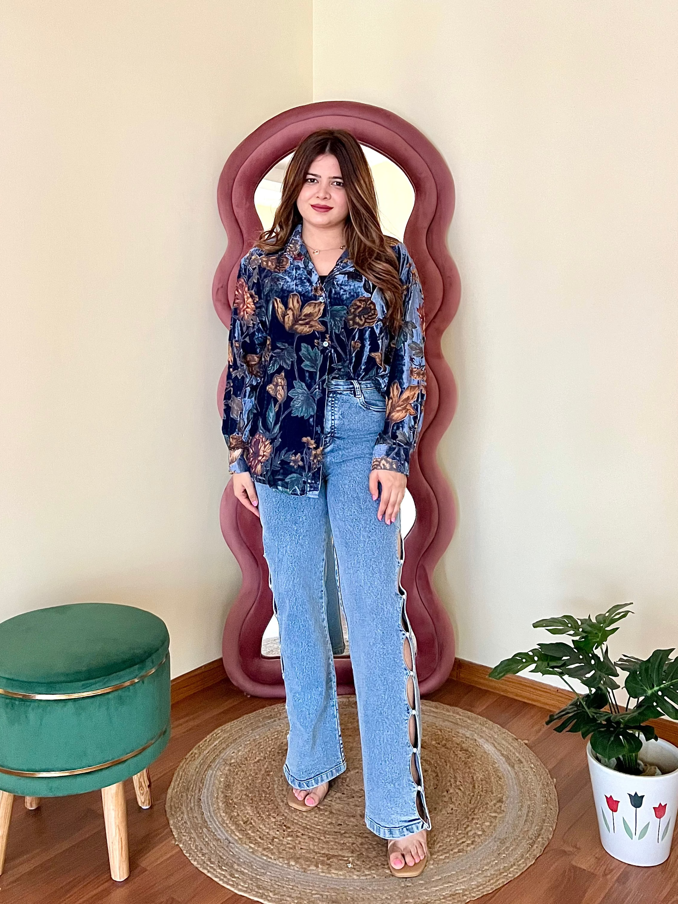 JASMINE VELVET SHIRT