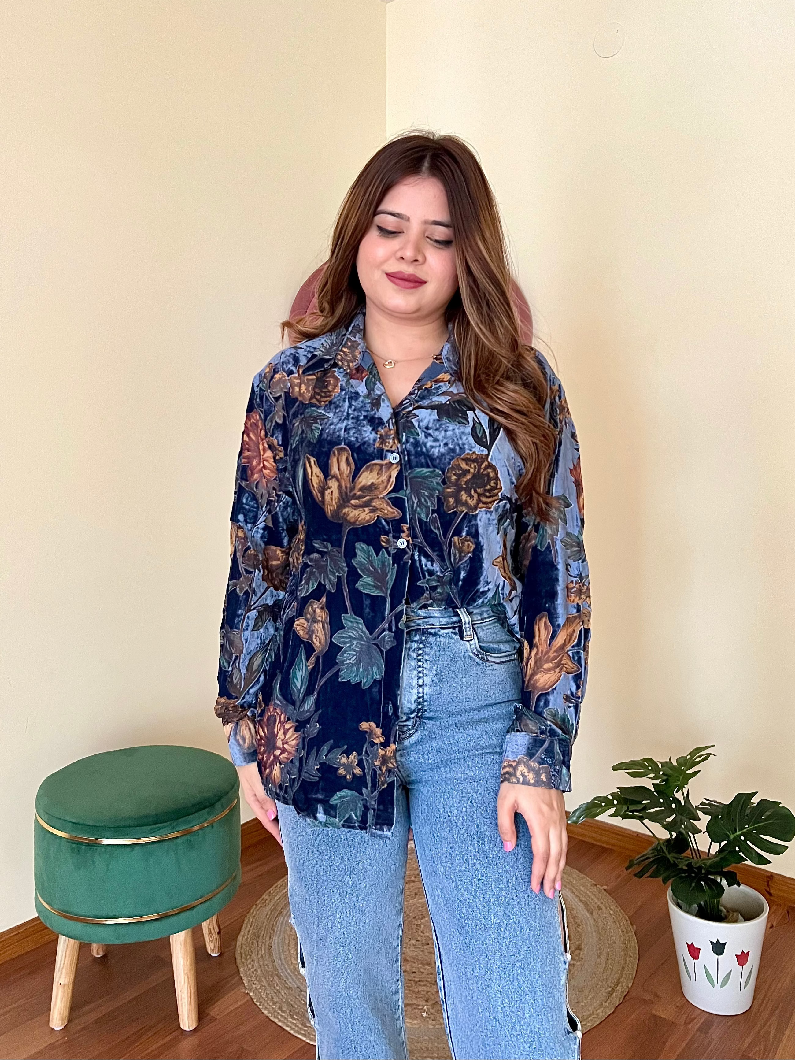 JASMINE VELVET SHIRT