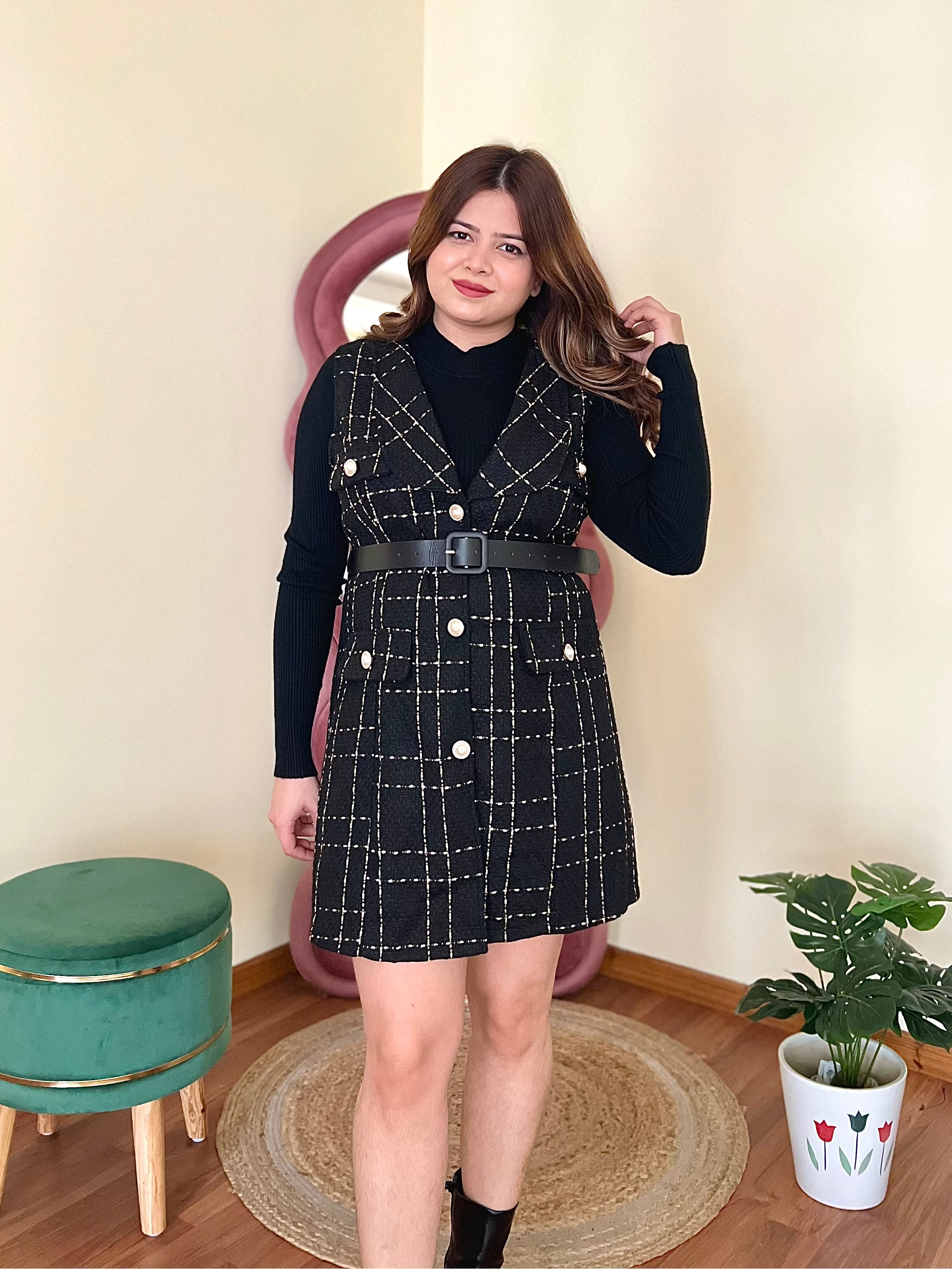 PERRY TWEED 3PC DRESS
