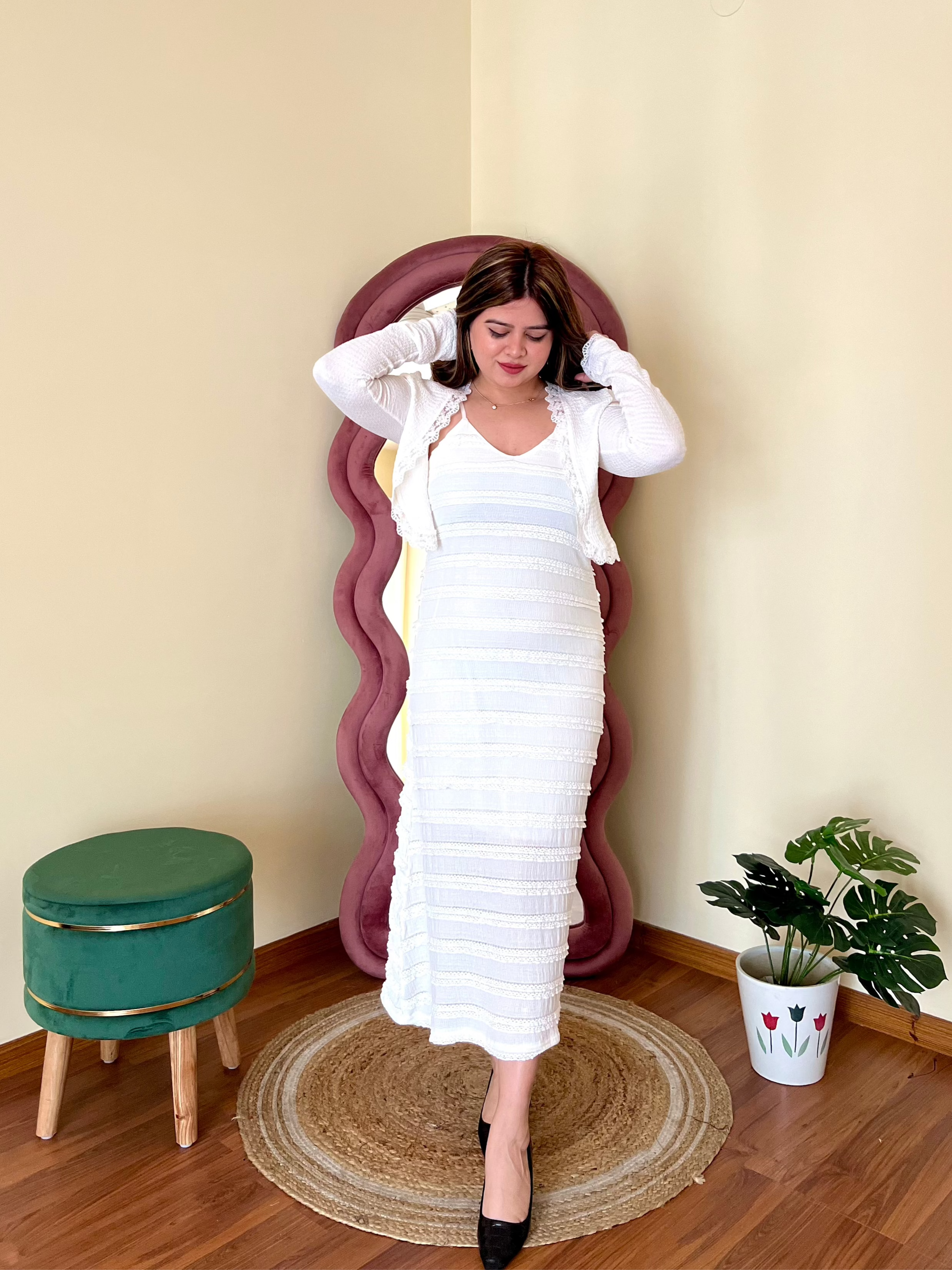 SENORITA RUFFLE 2PC DRESS