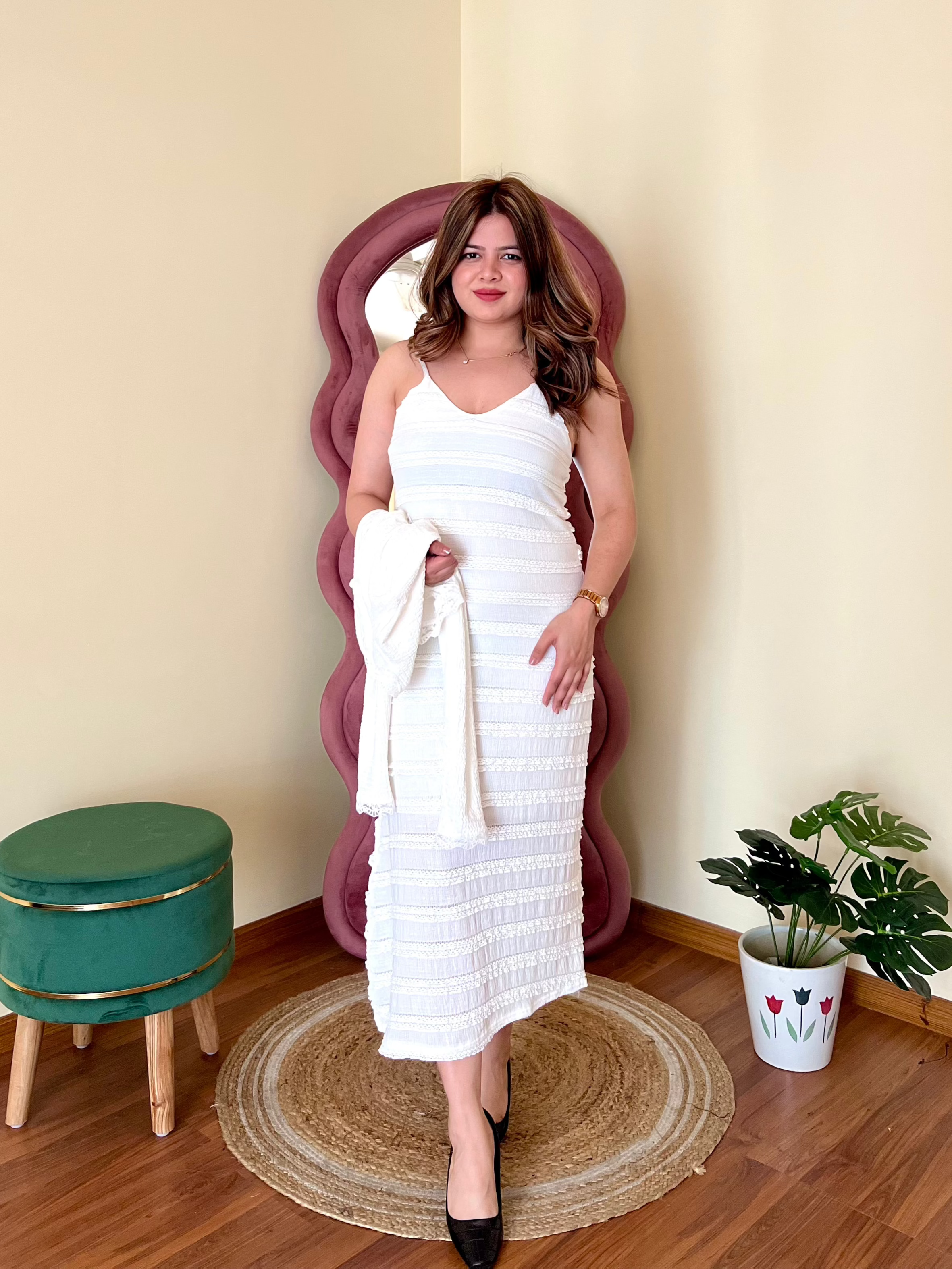 SENORITA RUFFLE 2PC DRESS