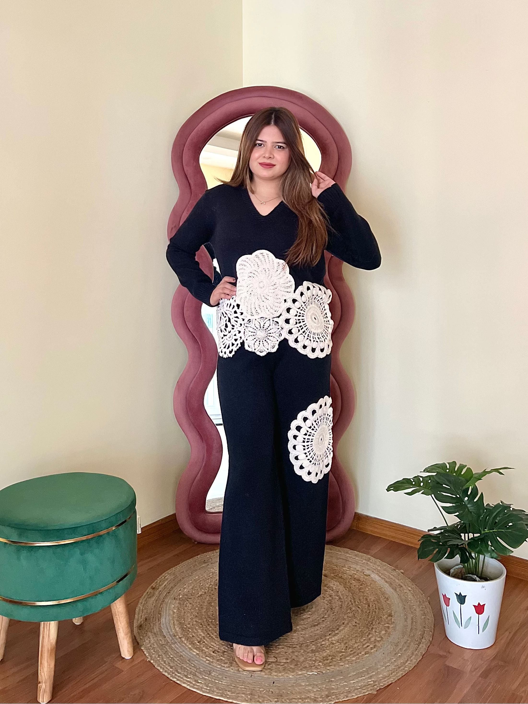 MIRANDA CROCHET WOOLEN COORD