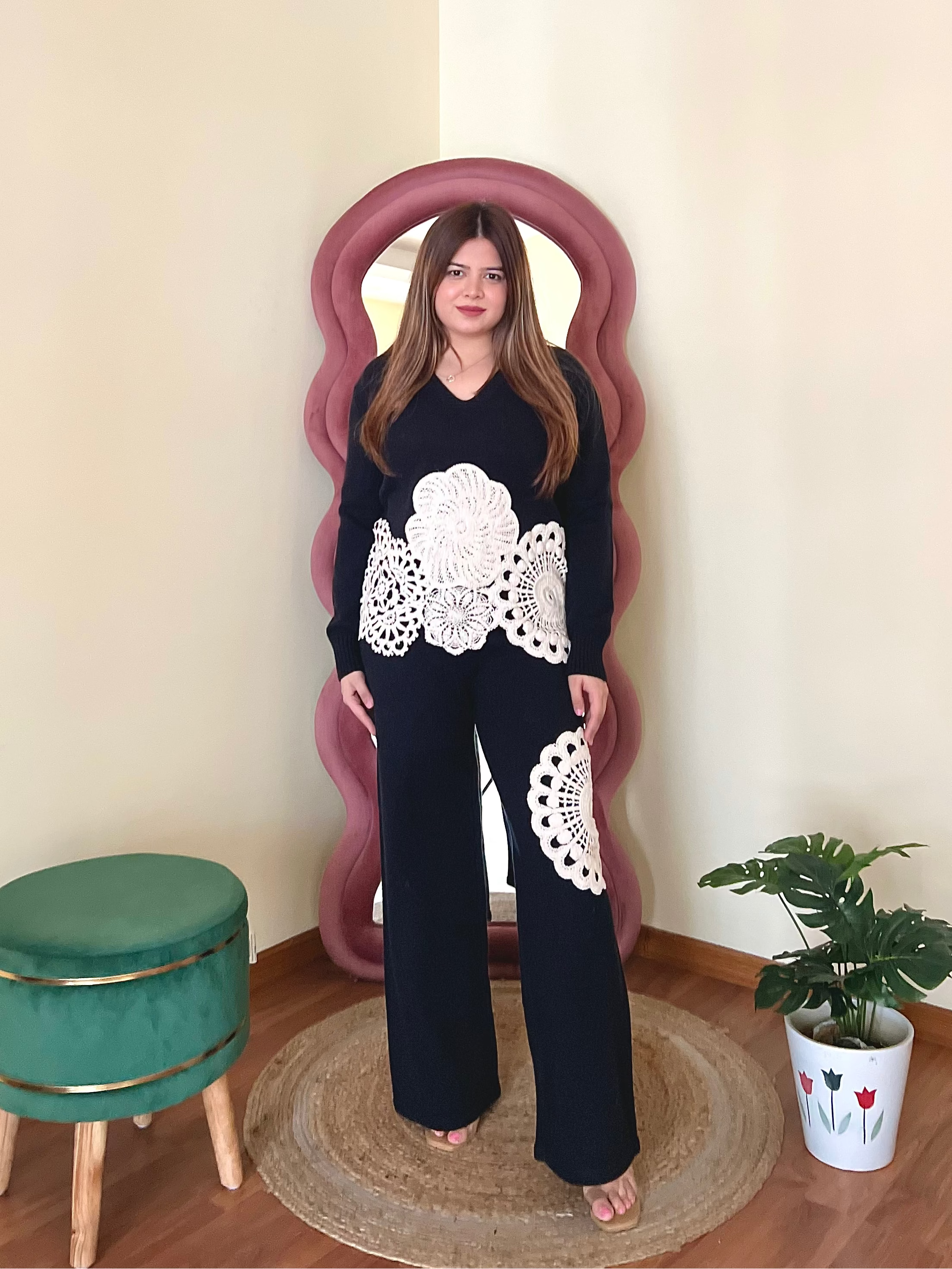 MIRANDA CROCHET WOOLEN COORD