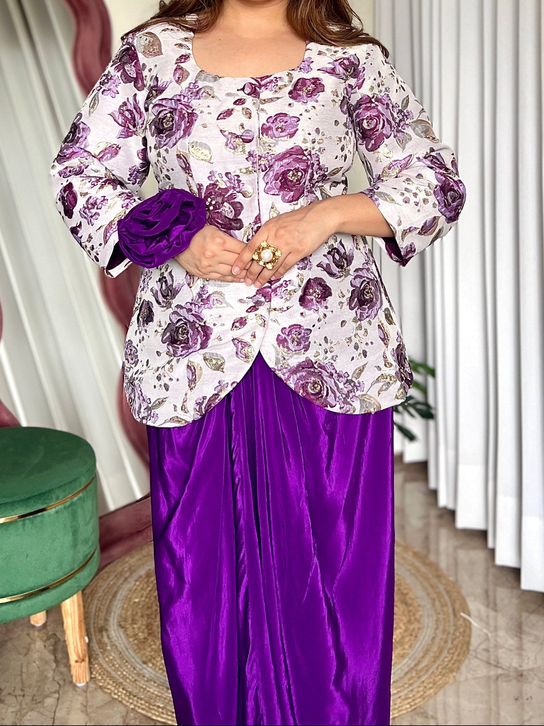 TASHA DRAPED SKIRT SET