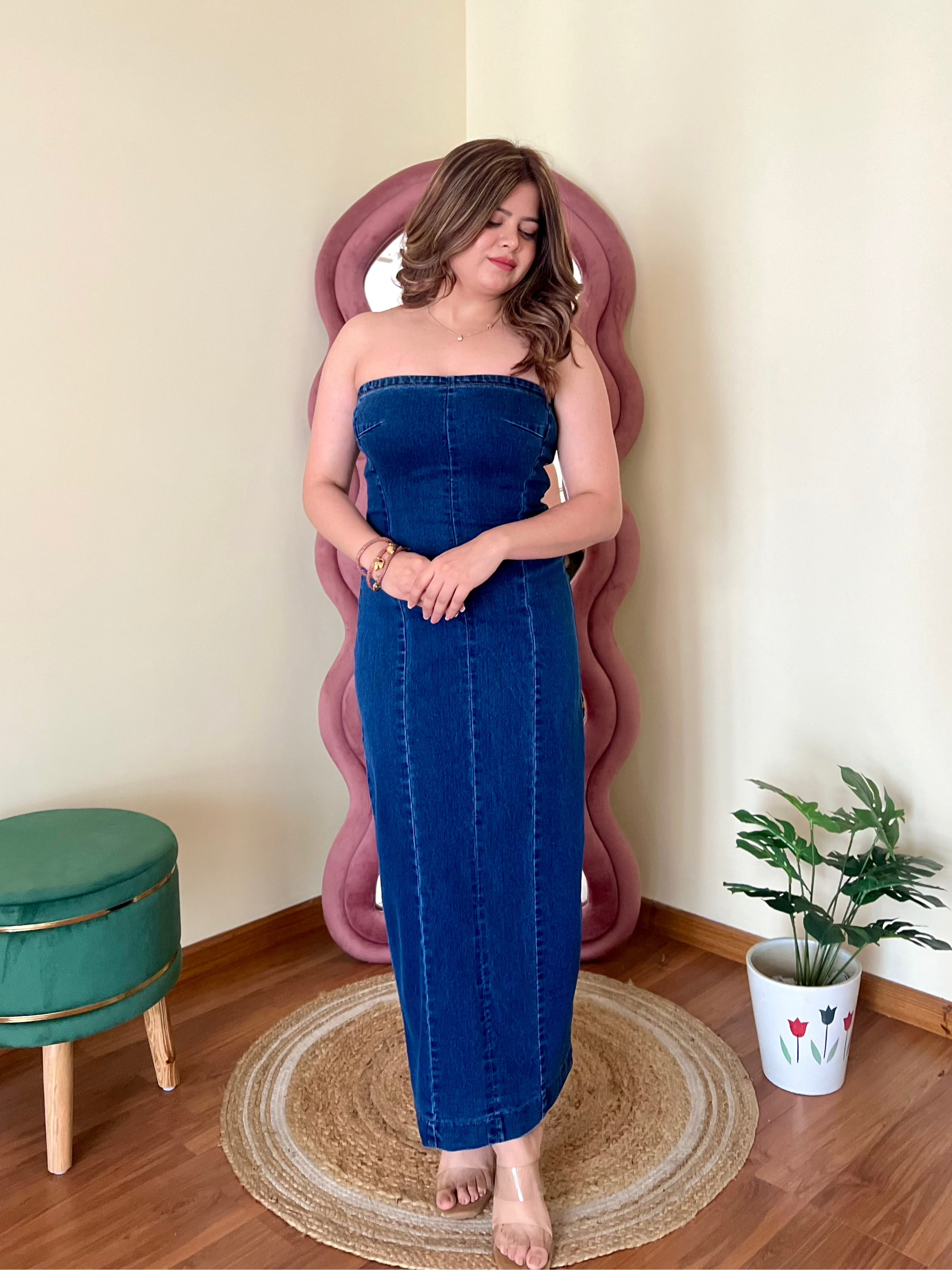 LANA DENIM DRESS