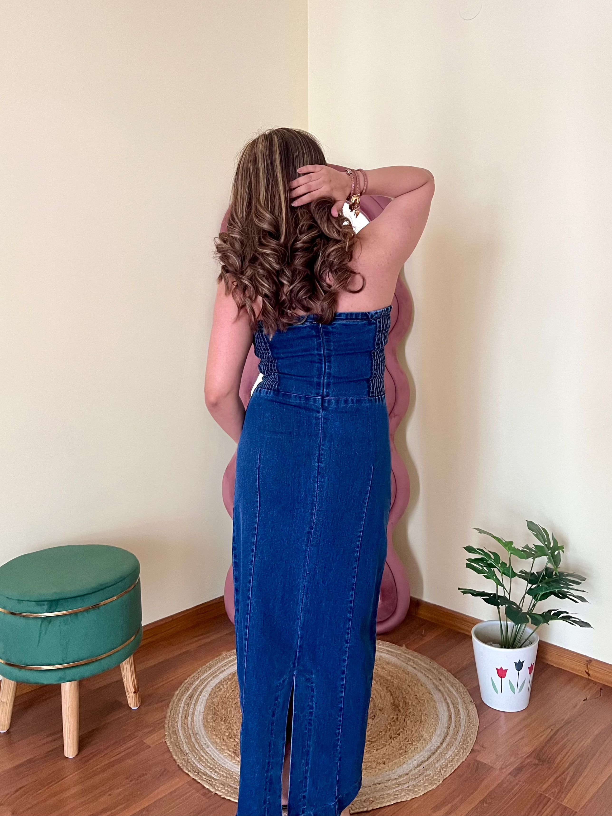 LANA DENIM DRESS