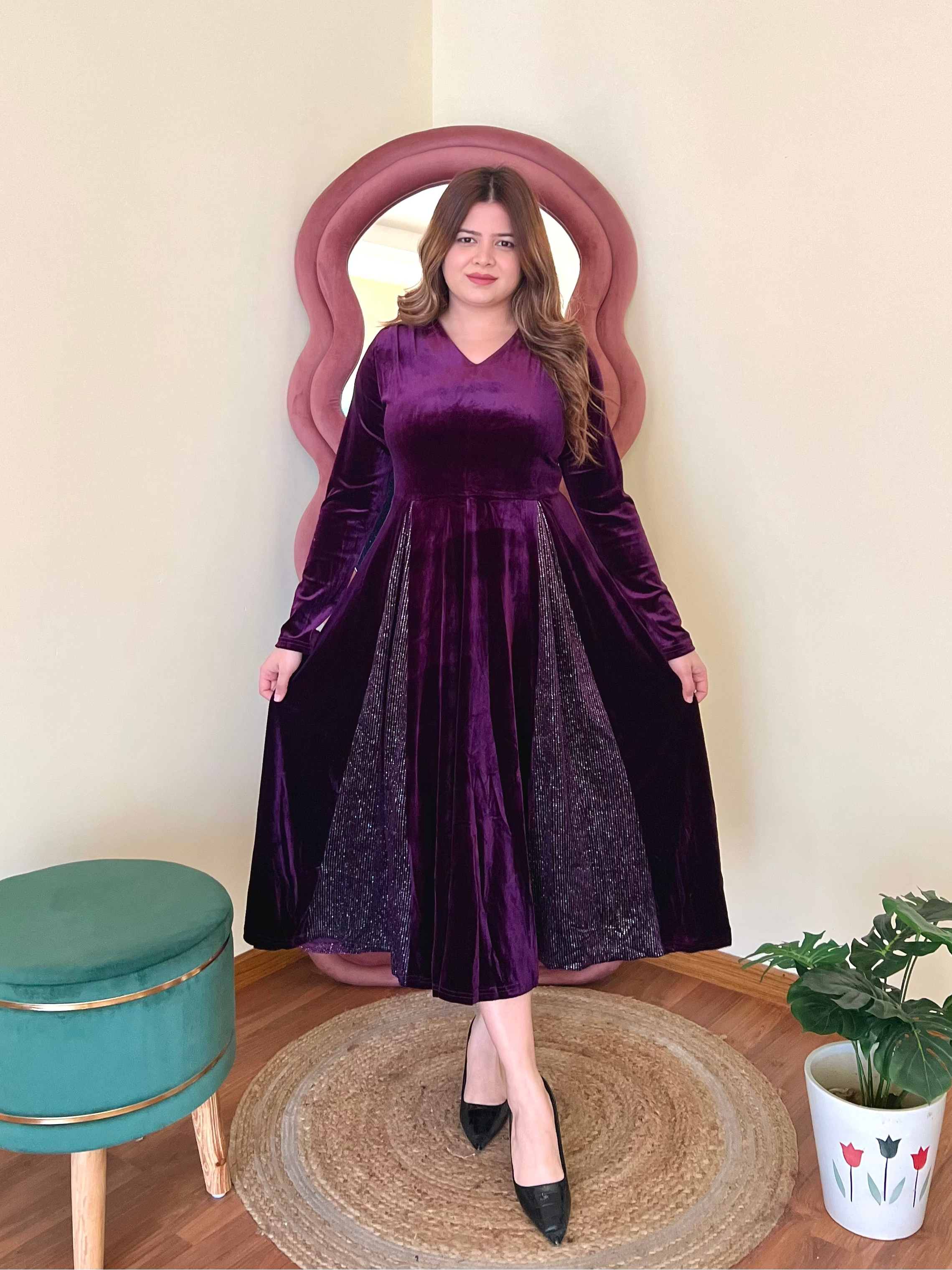 NEXA VELVET DRESS