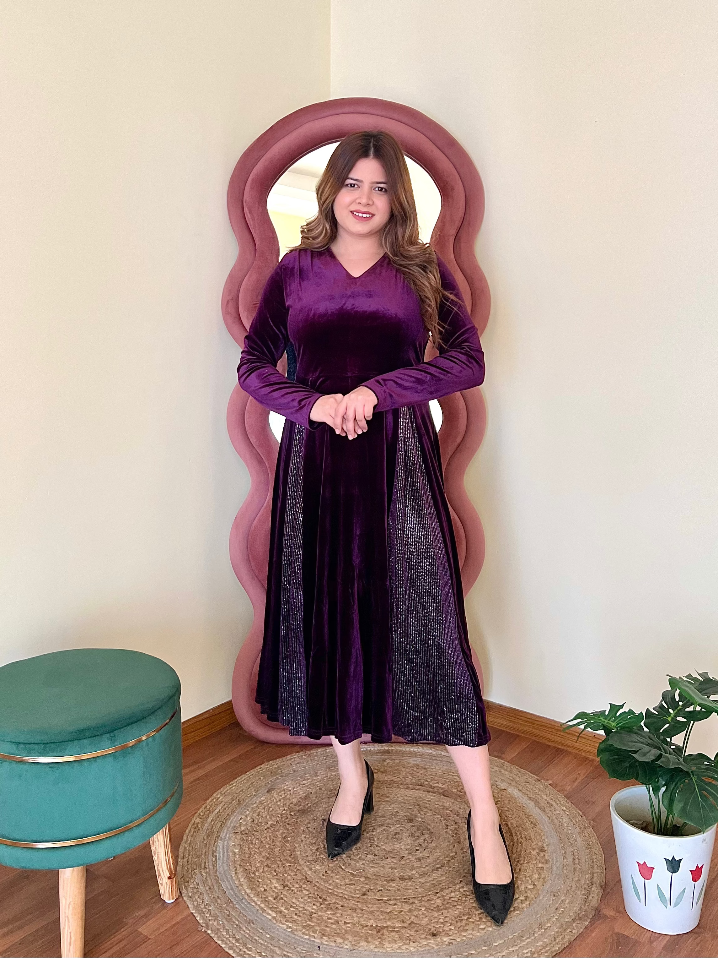 NEXA VELVET DRESS
