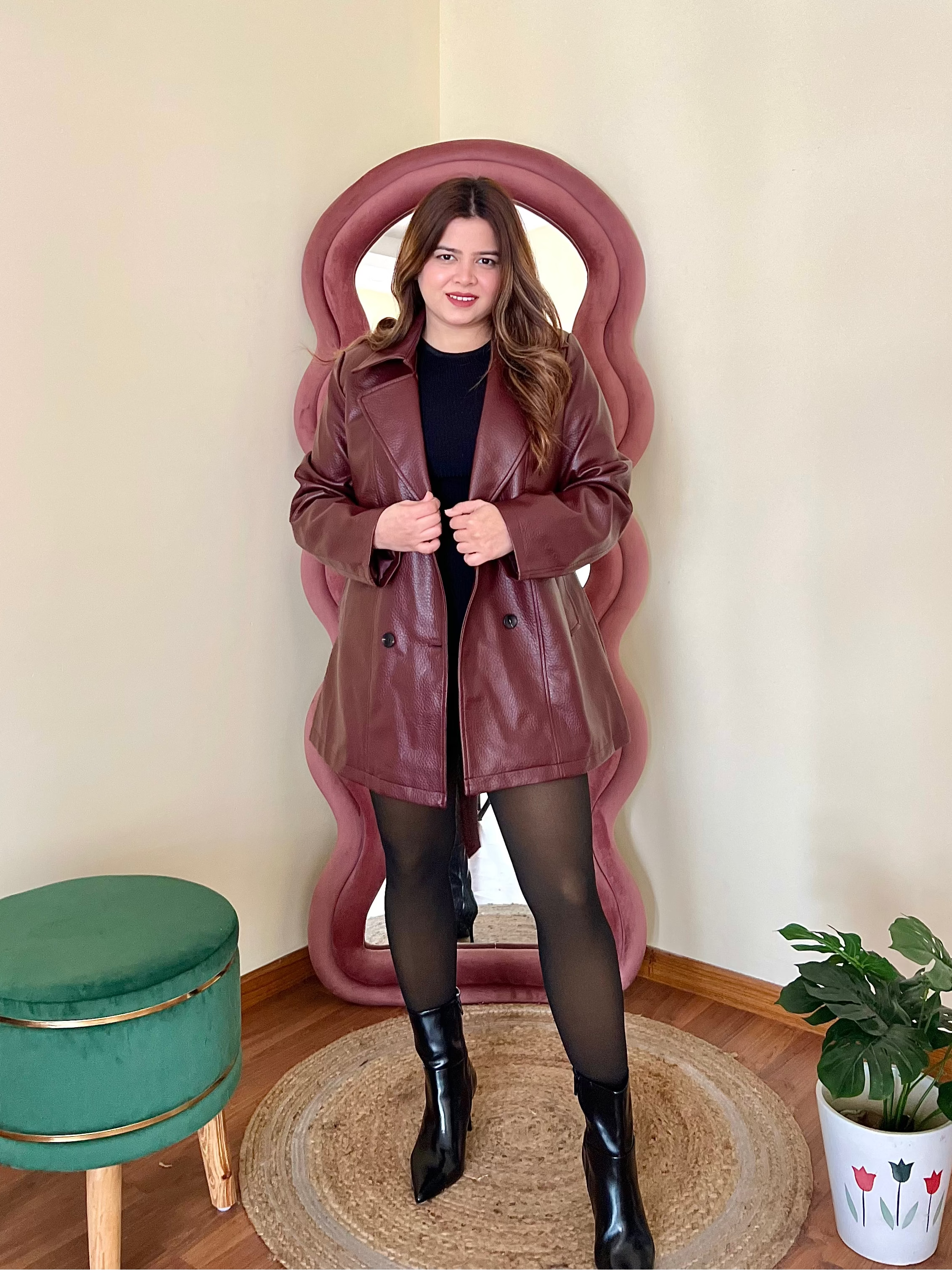 VIENA LEATHER COAT