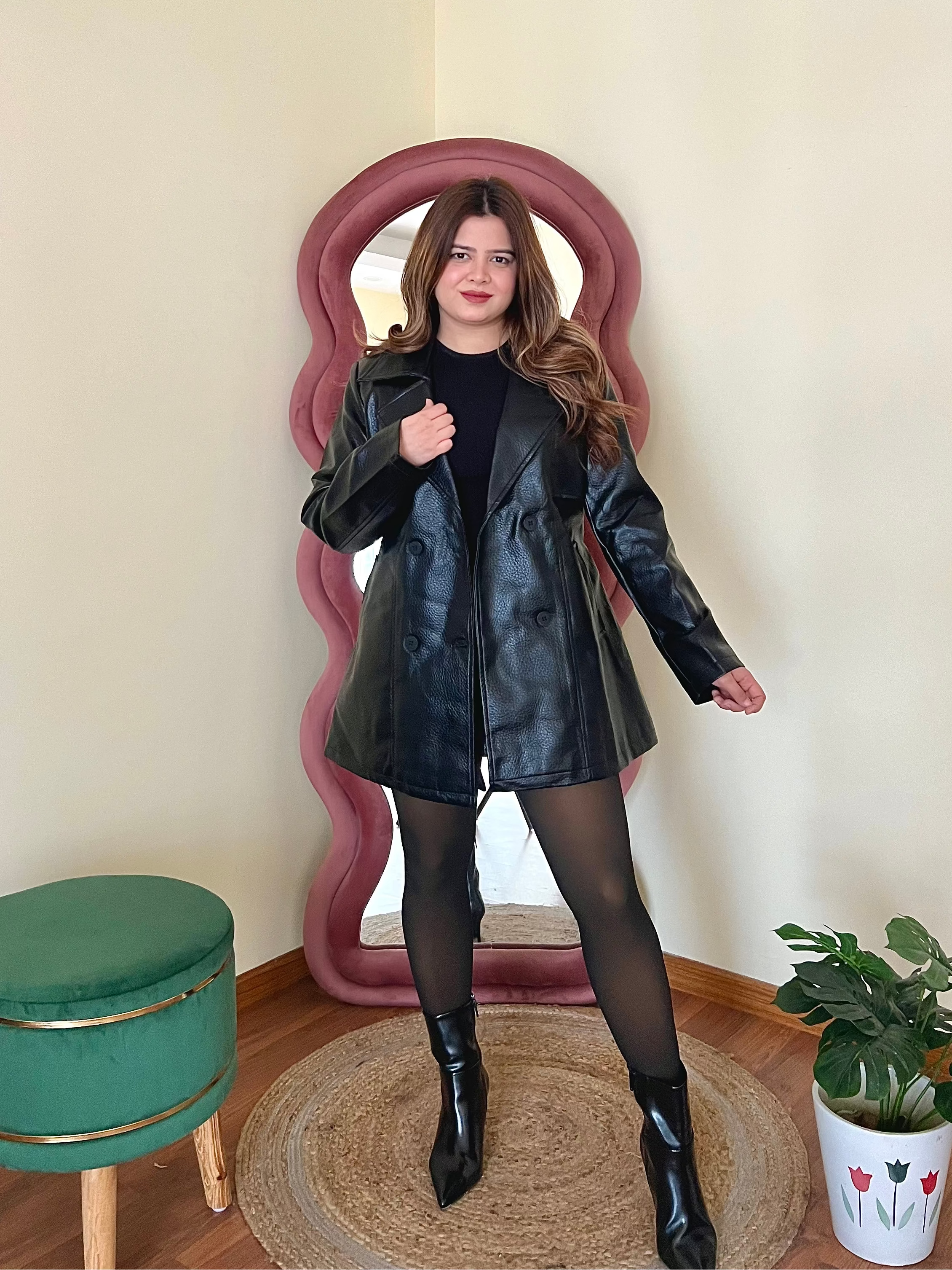 VIENA LEATHER COAT