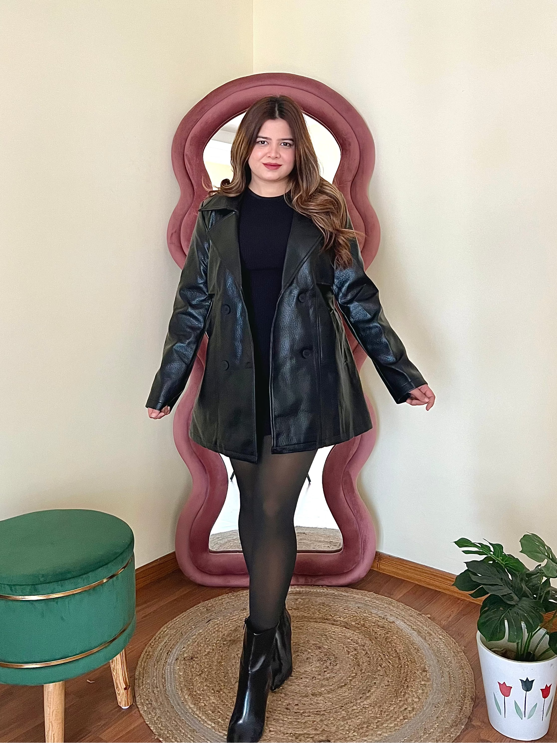 VIENA LEATHER COAT