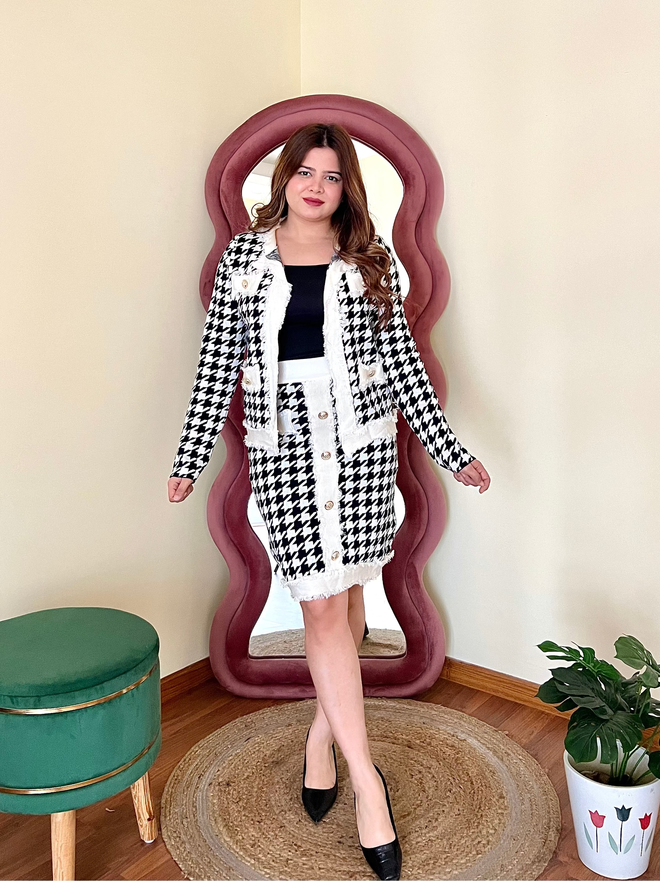 ALICE  CHEQUERED SET