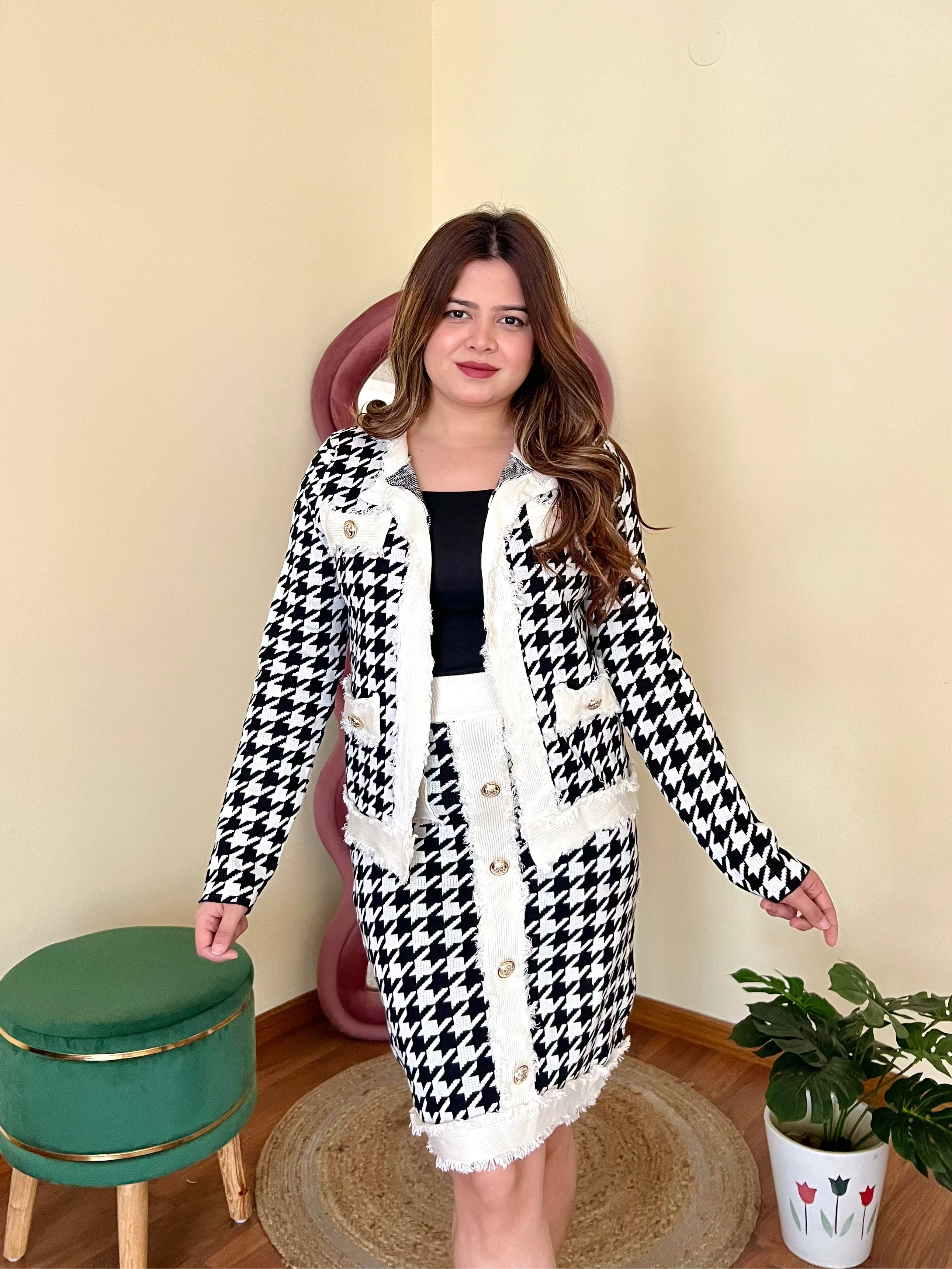 ALICE  CHEQUERED SET