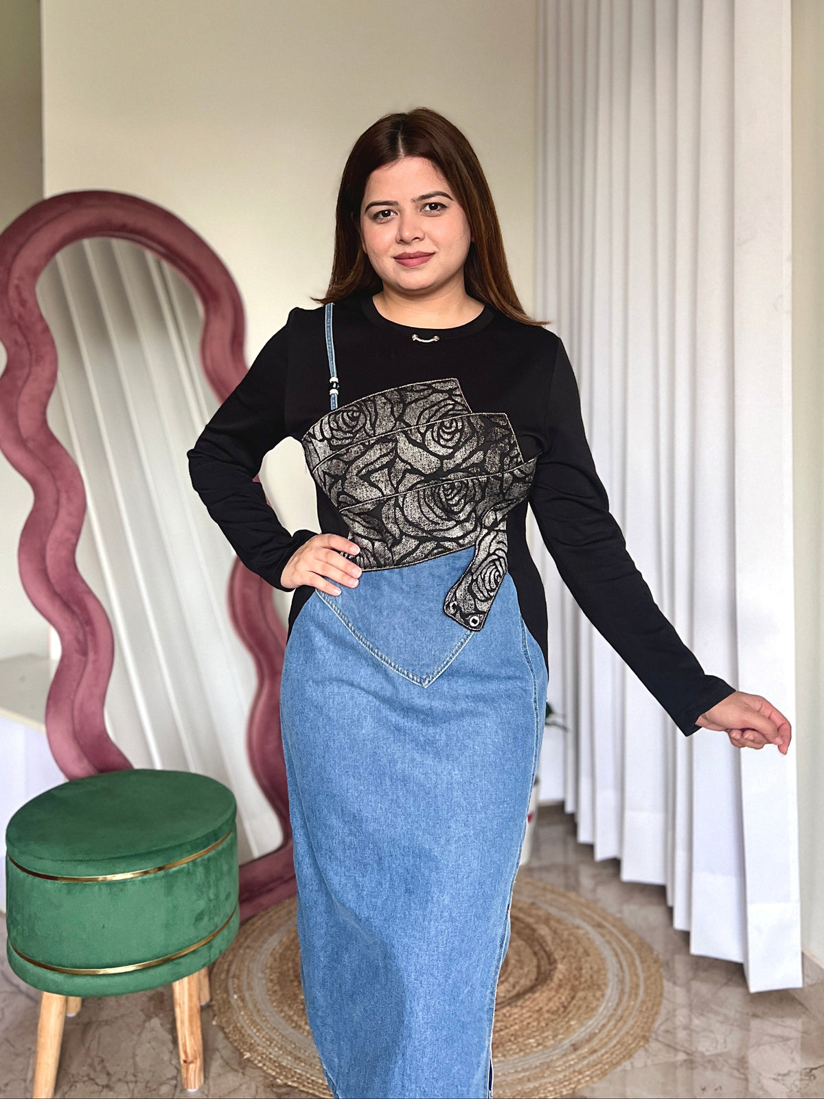 ANGEL DENIM DRESS