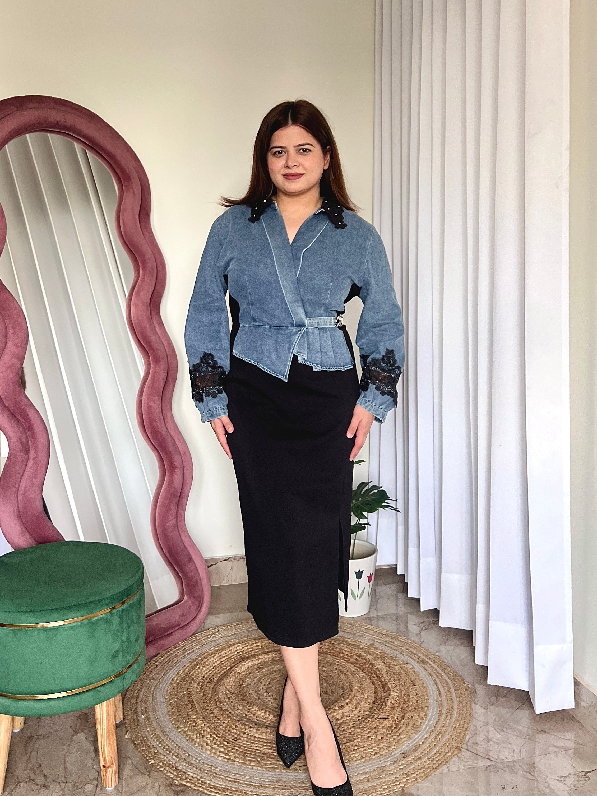 CRISSY DENIM DRESS