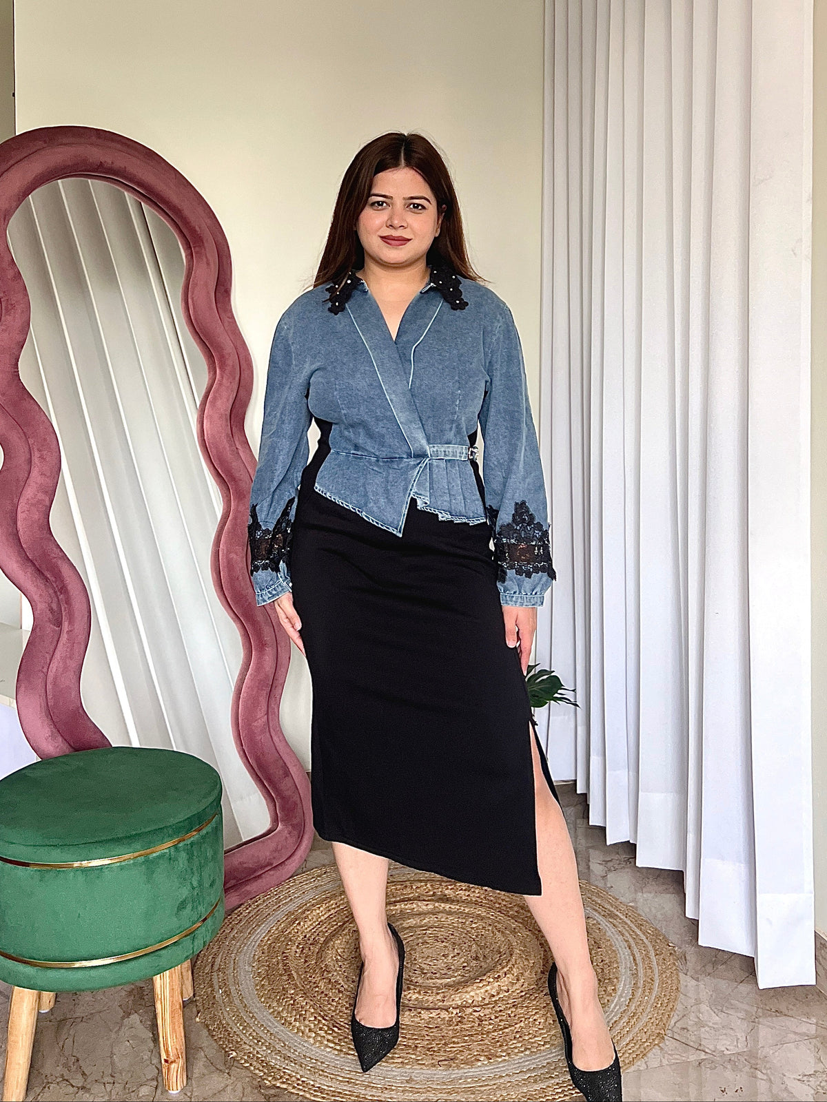CRISSY DENIM DRESS