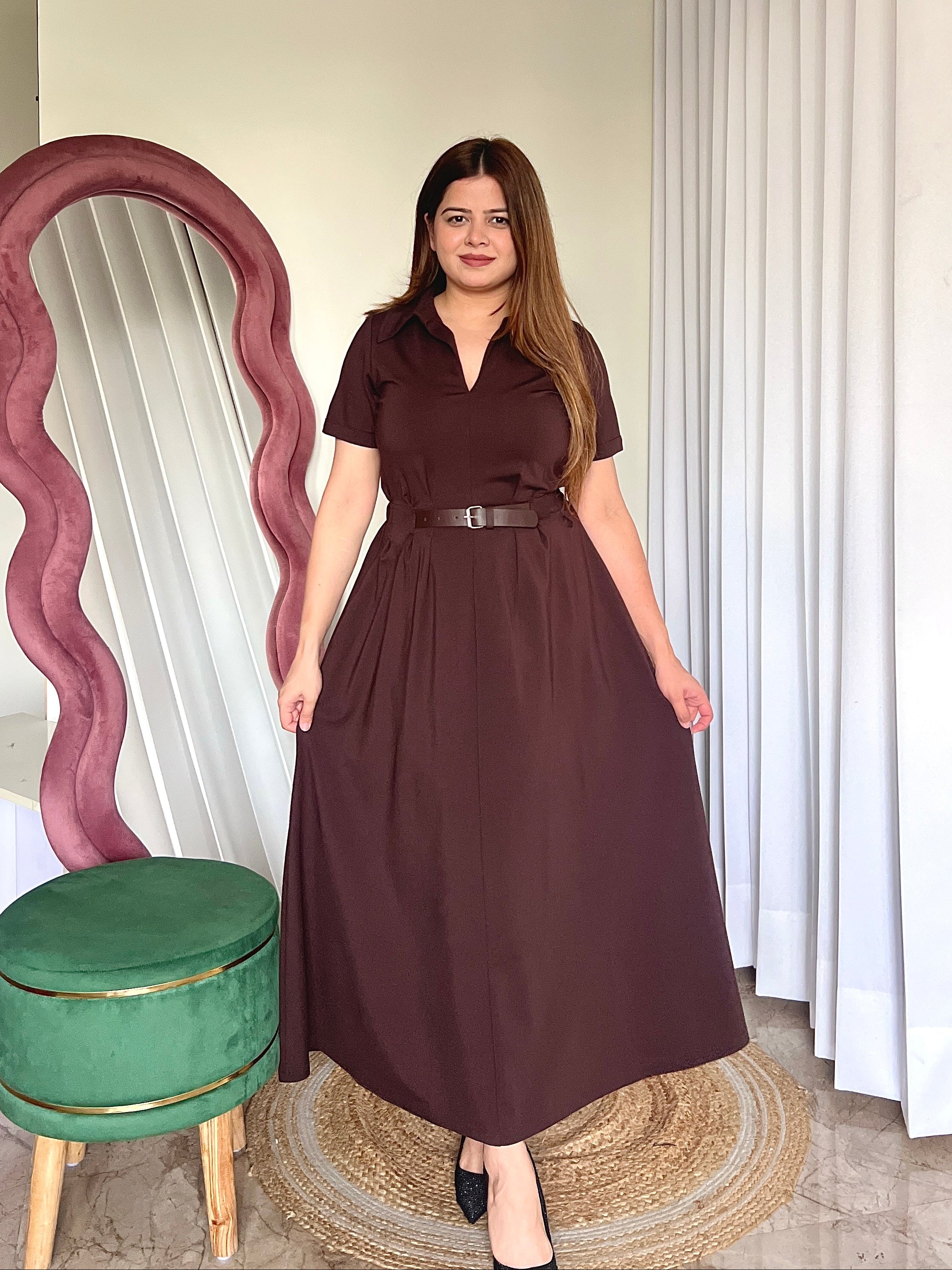 SHAWN BELTED DRESS