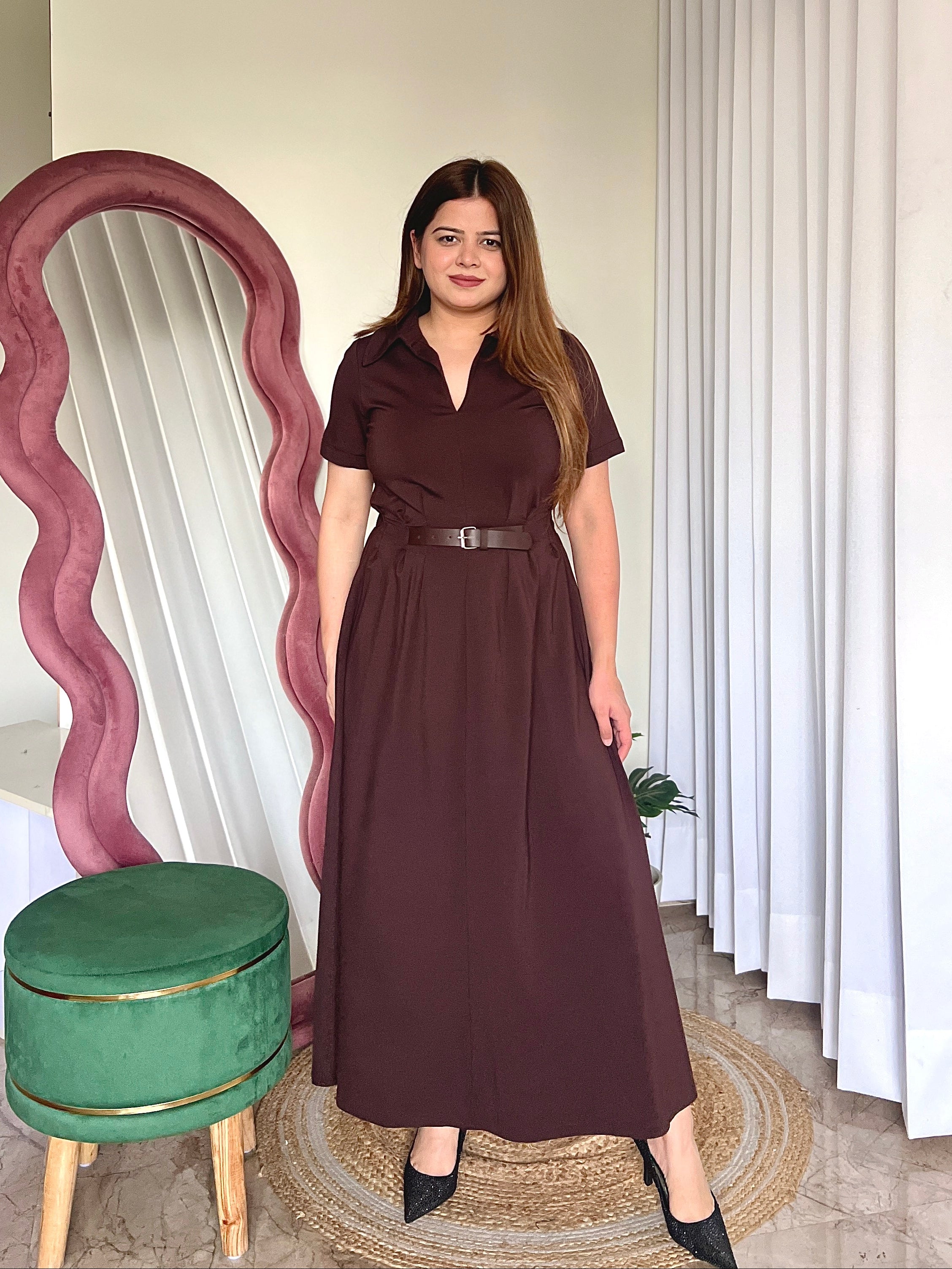 SHAWN BELTED DRESS